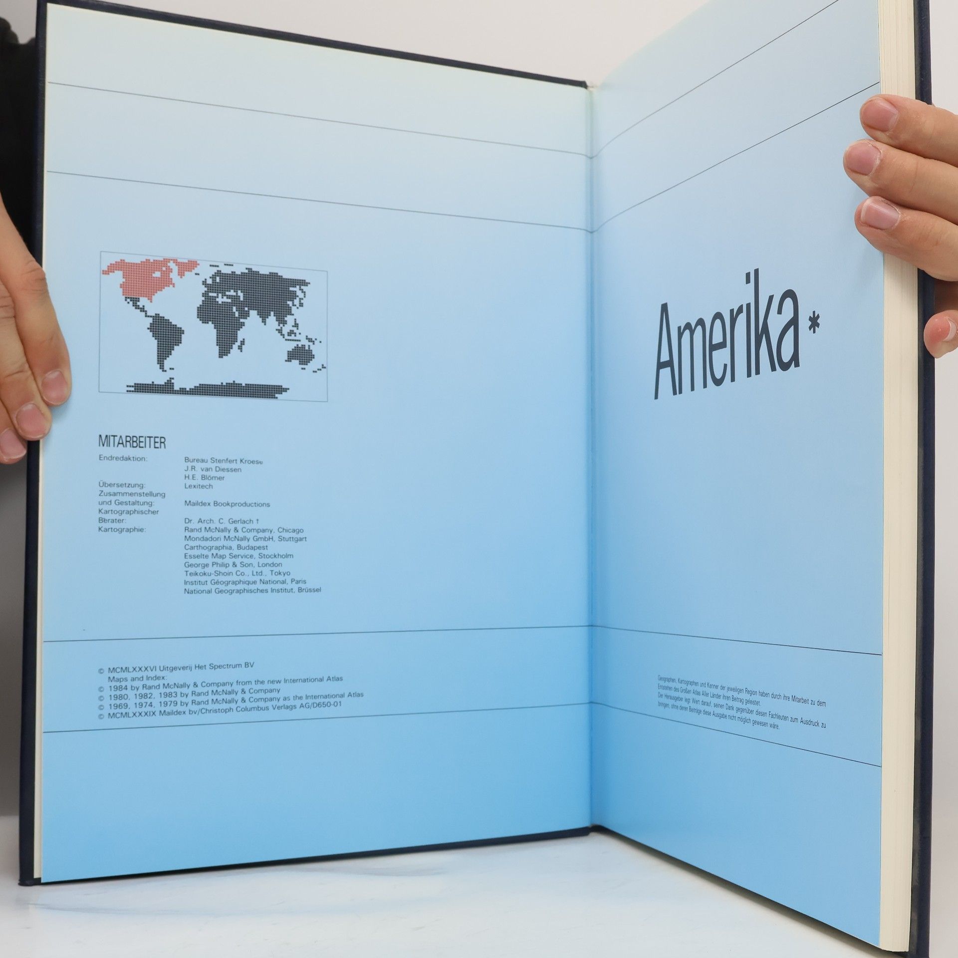Autores varios Großer Atlas aller Länder. Amerika I