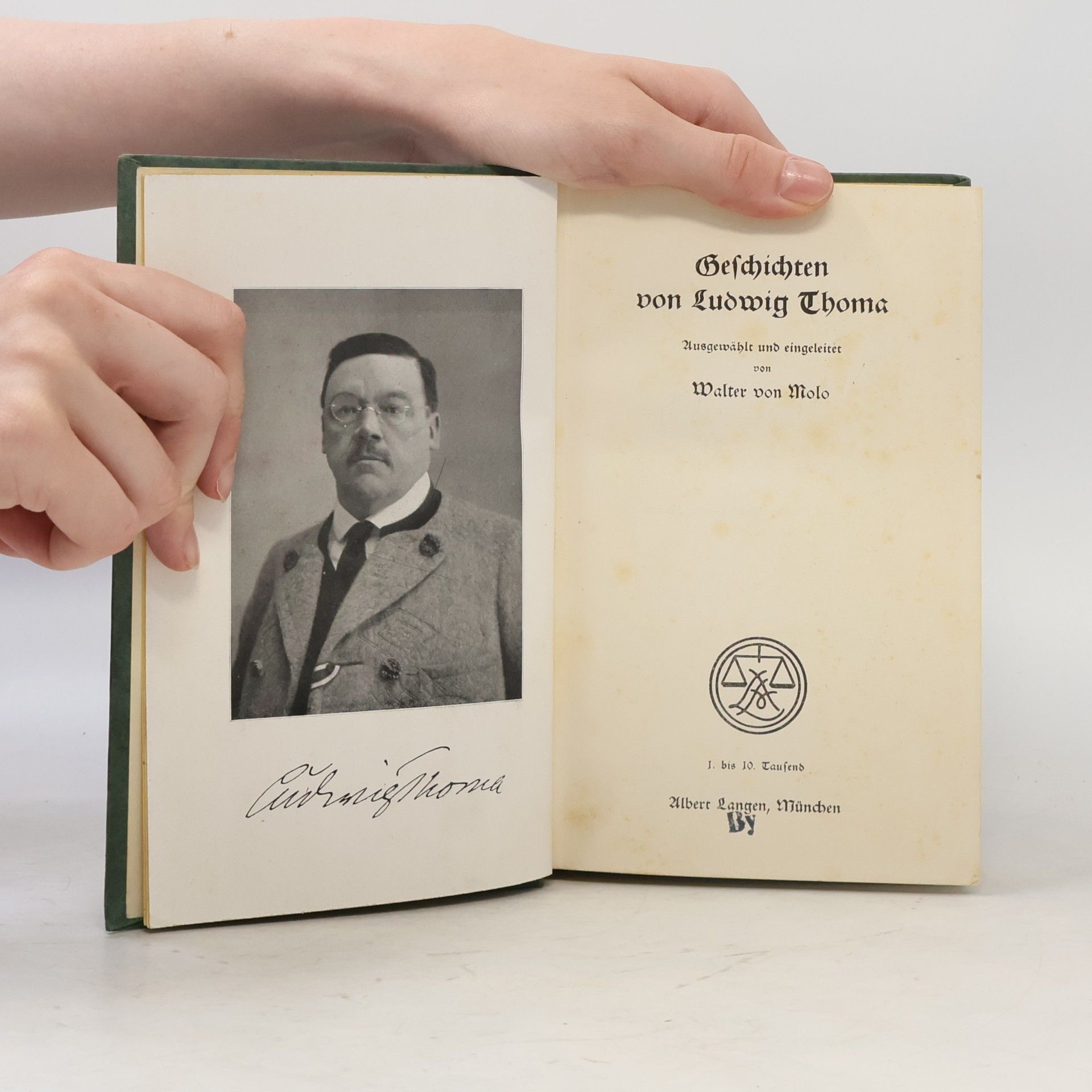 Walter von Molo Geschichten von Ludwig Thoma