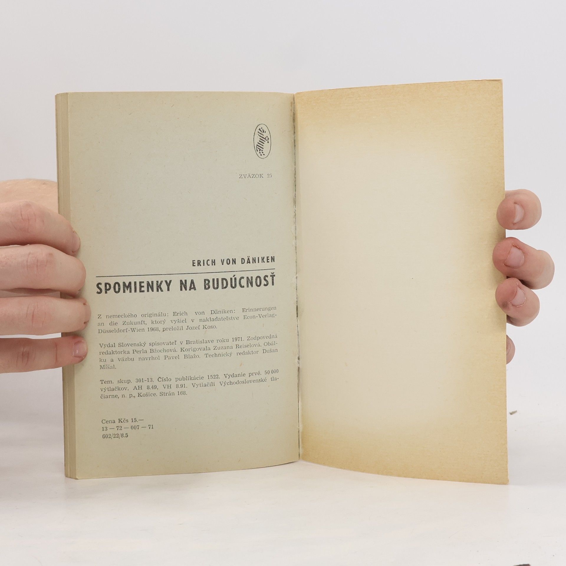 Erich von Däniken Spomienky na budúcnosť