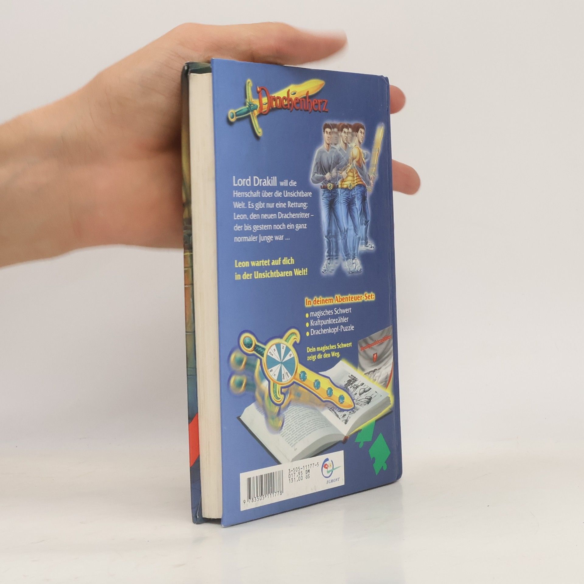 Thomas Brezina Drachenherz - Kampf um das Drachenschwert. Mit magischem Schwert, Kraftpunktezähler u. Drachenkopf-Puzzle