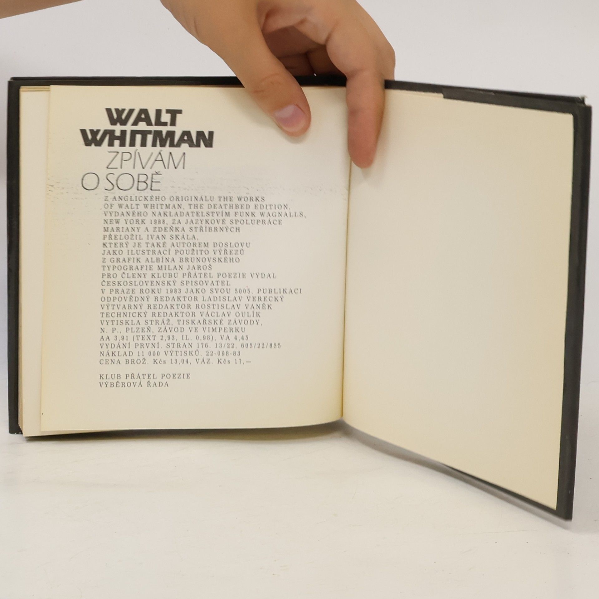 Walt Whitman Zpívám o sobě