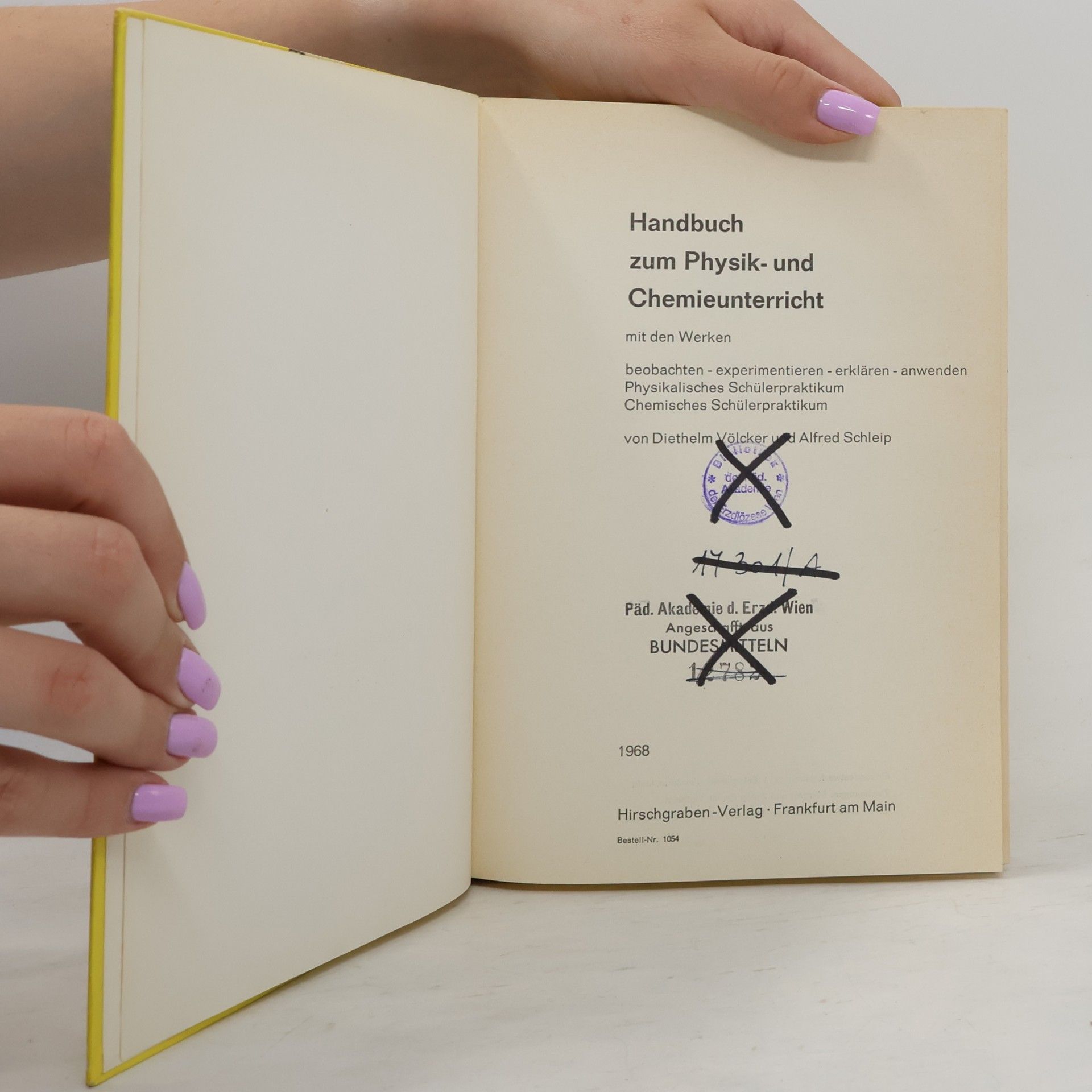 Diethelm Völcker Handbuch zum Physik und Chemieunterricht