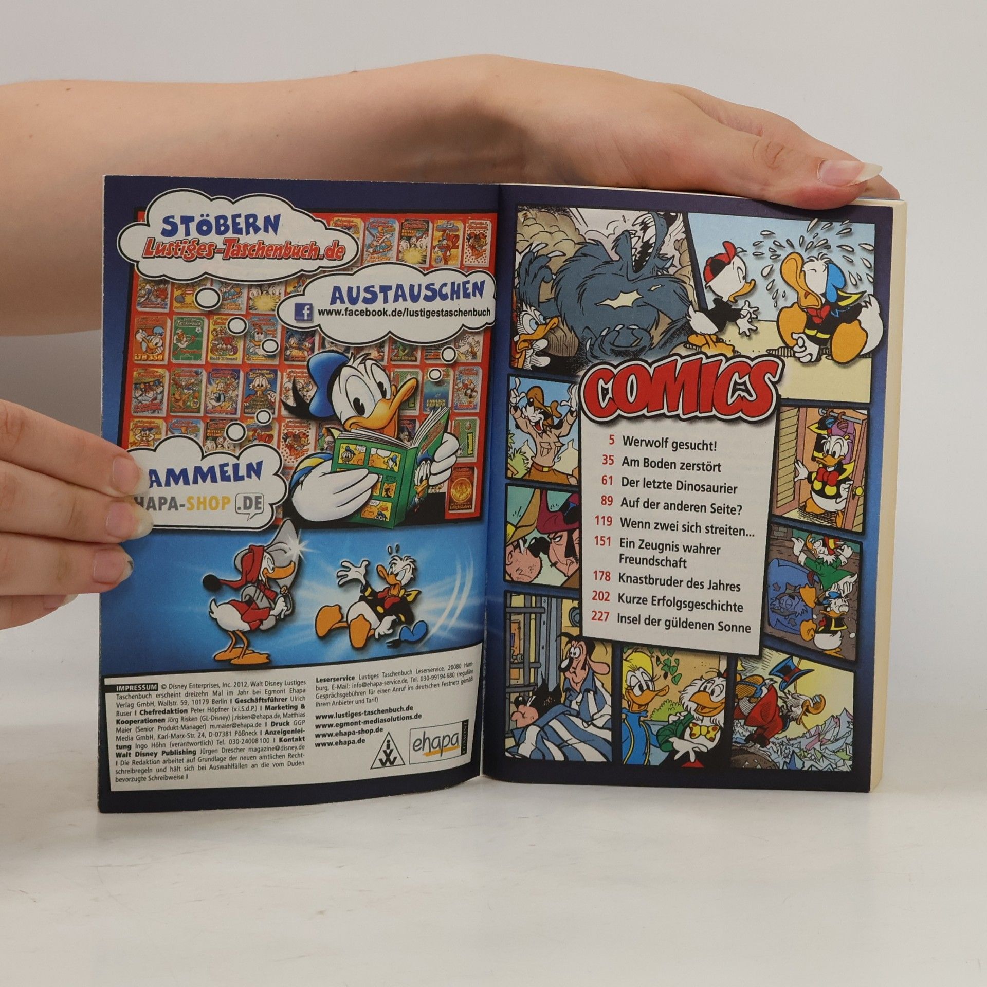 Walt Disney Lustiges Taschenbuch 426. Am Boden Zebstöbt