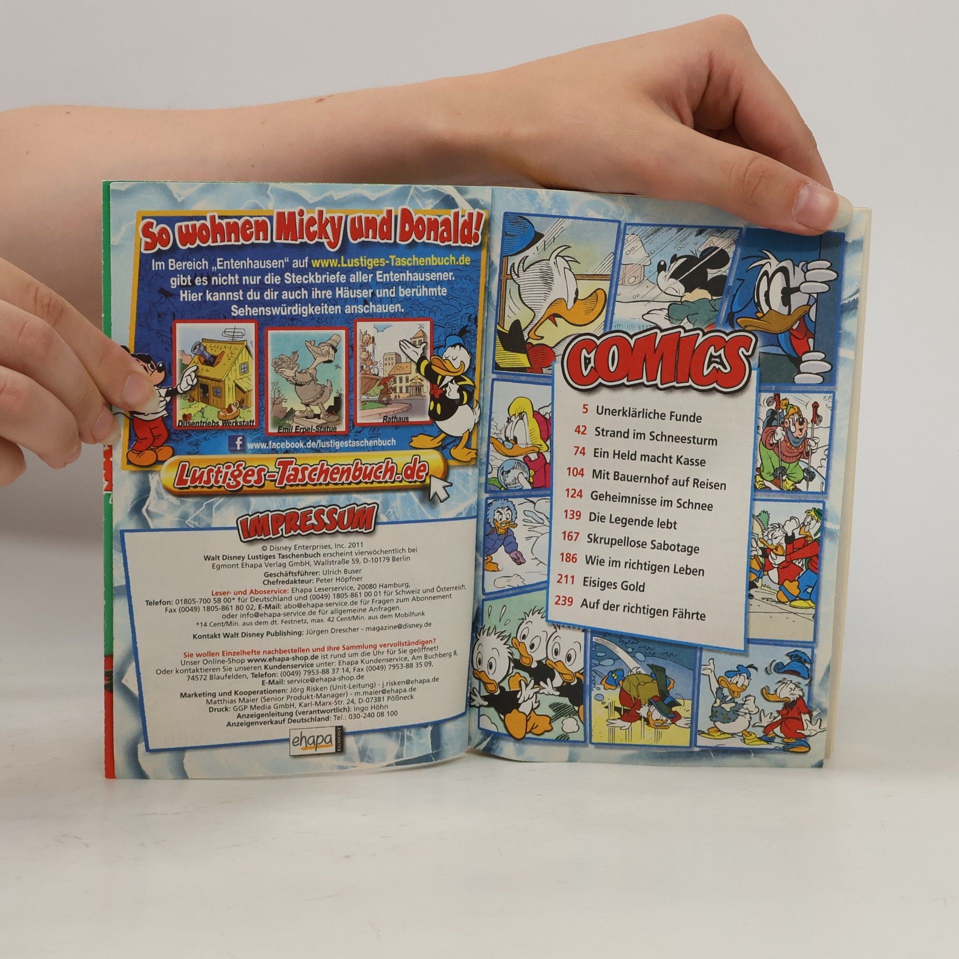 Walt Disney Lustiges Taschenbuch 411. Entenhausen Eiskalt!