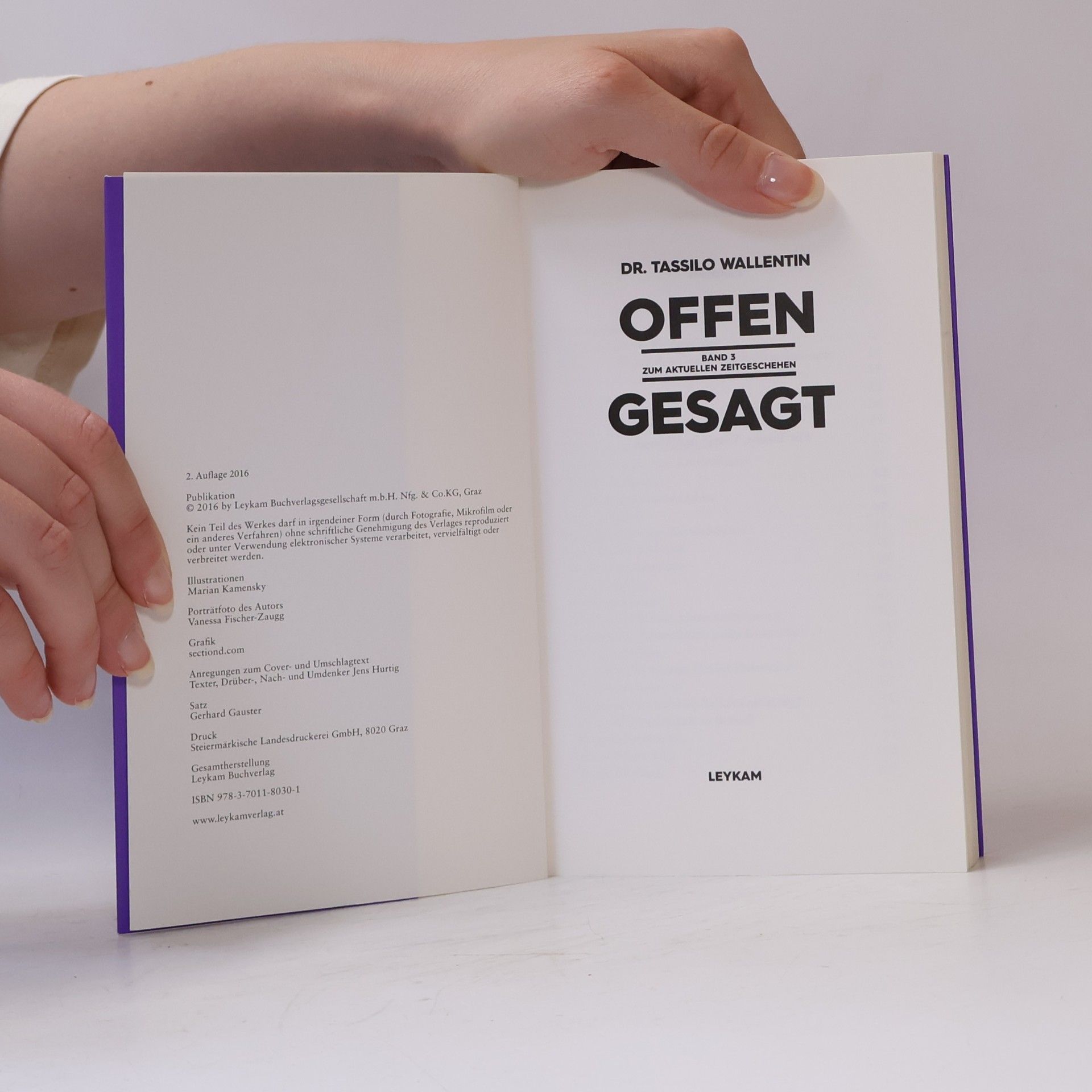 Tassilo Wallentin Offen gesagt