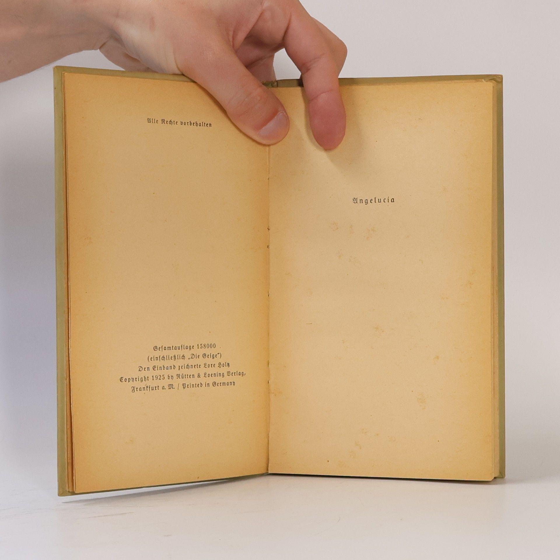 Rudolf Georg Binding Angelucia