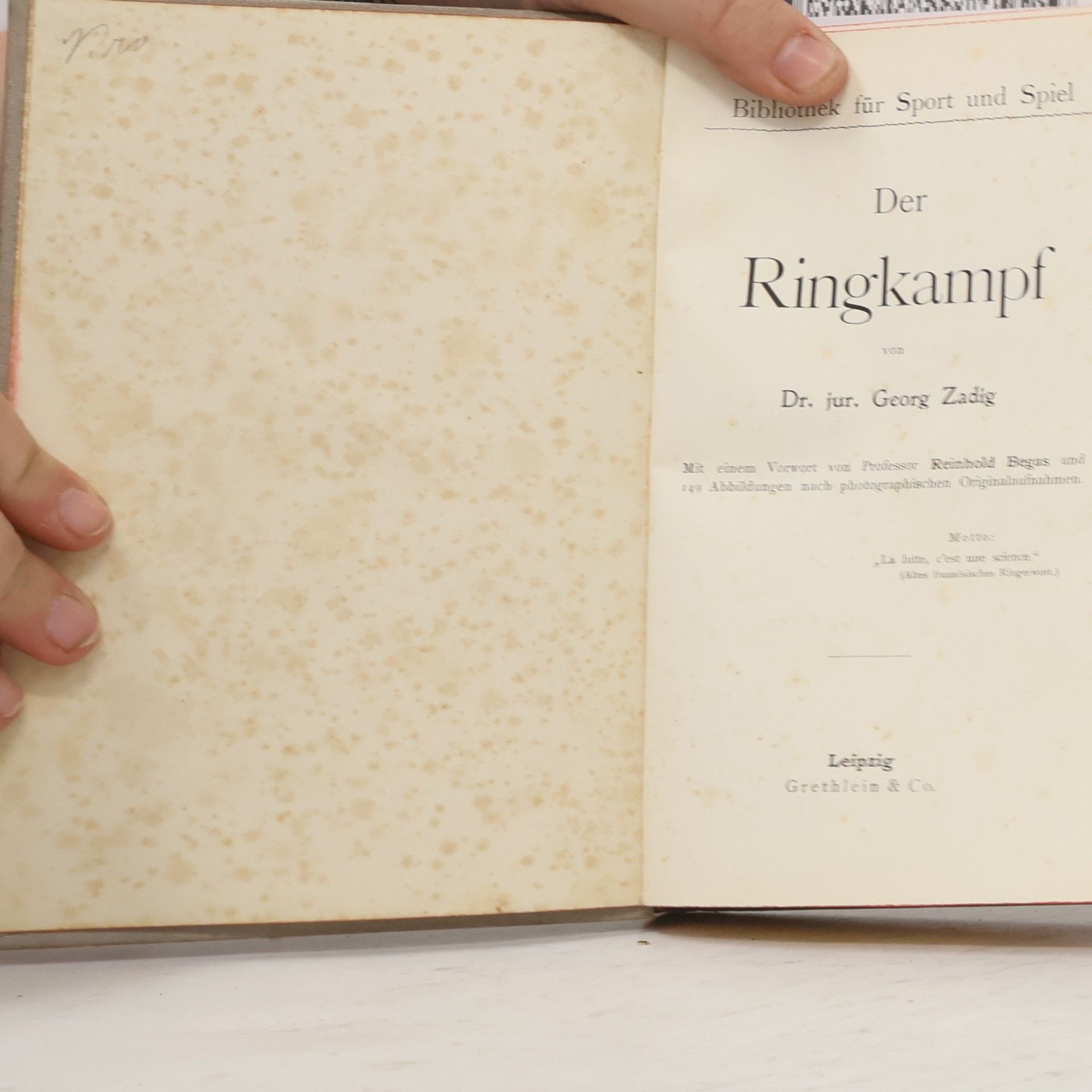 Georg Zadig Der Ringkampf