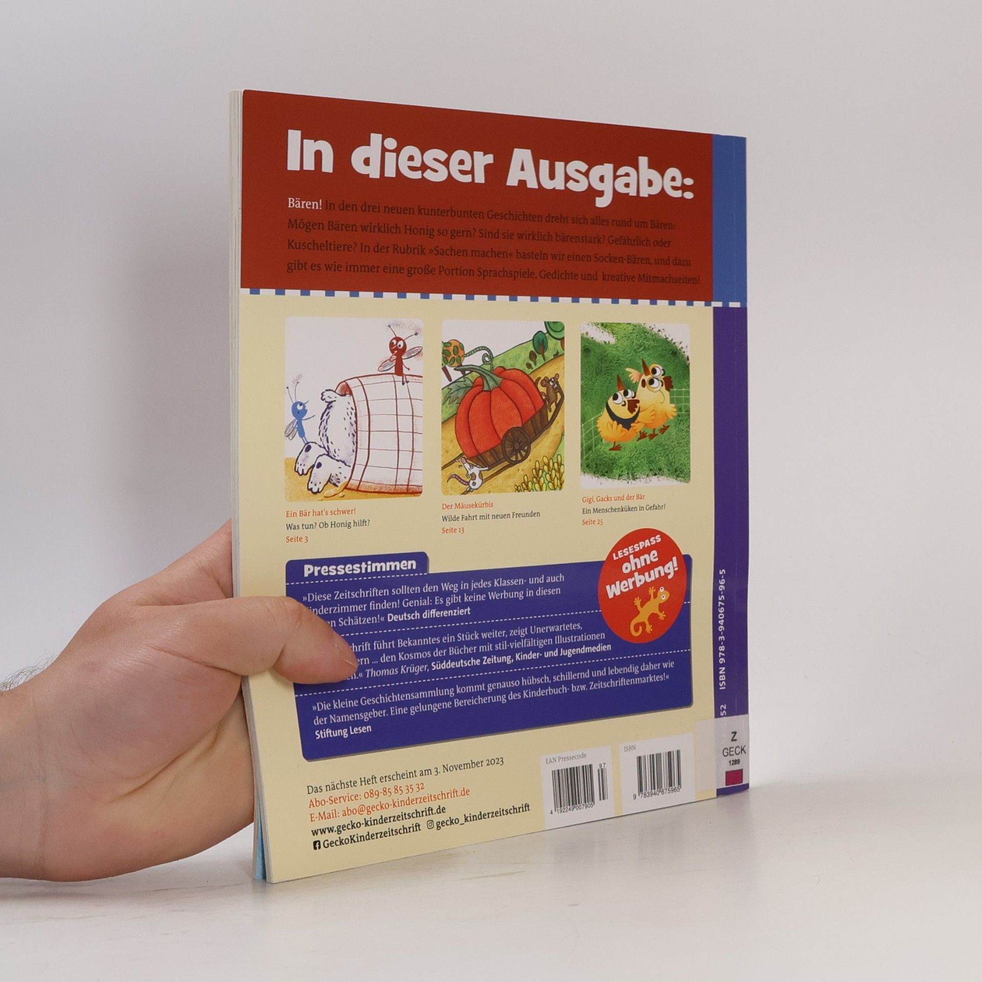 Yvonne Hergane Gecko Kinderzeitschrift Band 97