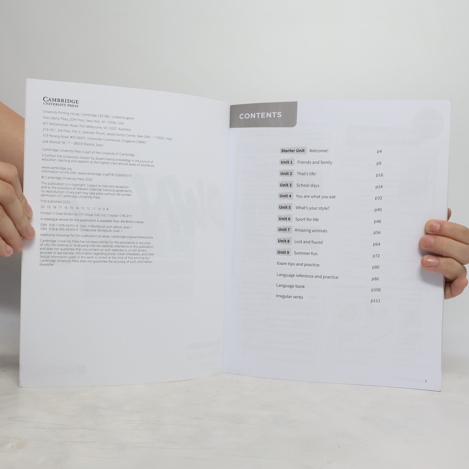 Vicki Anderson Own It! 1 Workbook with eBook