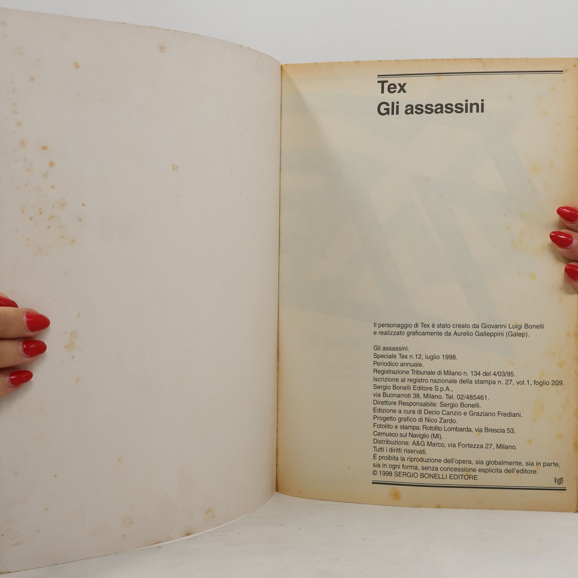Gian Luigi Bonelli Tex speciale: Gli Assassini