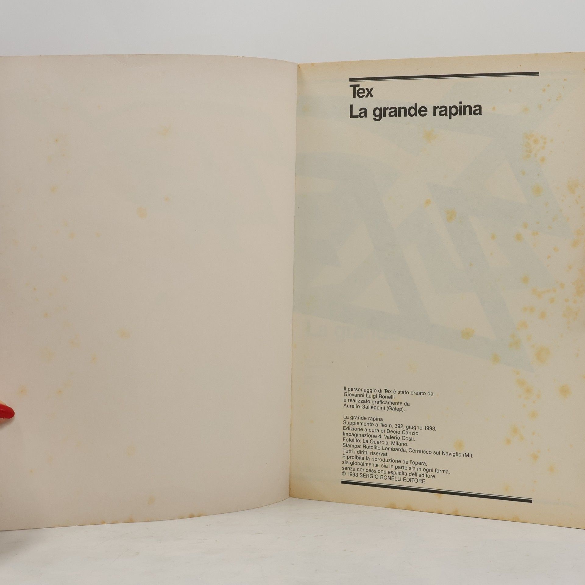 José Ortiz Tex. La Grande rapina