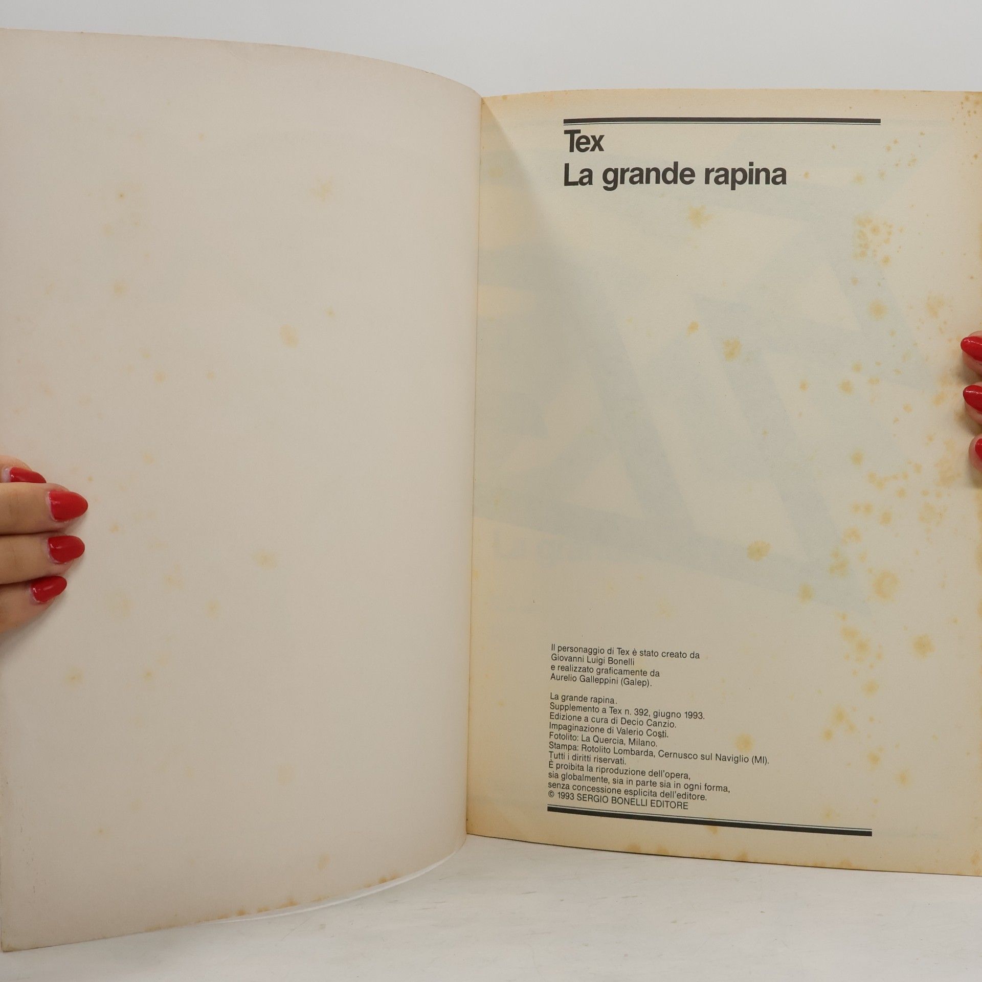 José Ortiz Tex. La Grande rapina