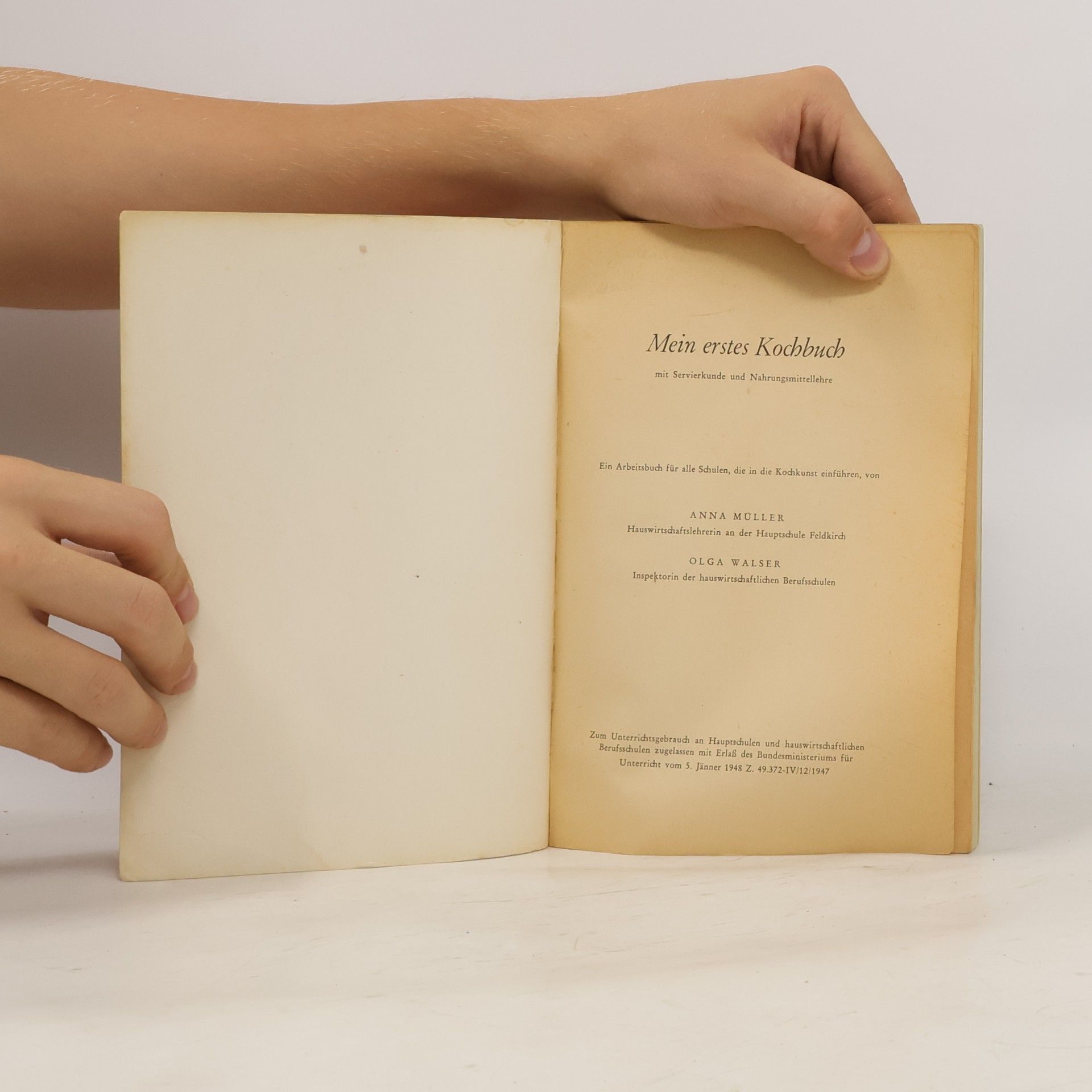 Anna Müller Mein erstes Kochbuch 1776