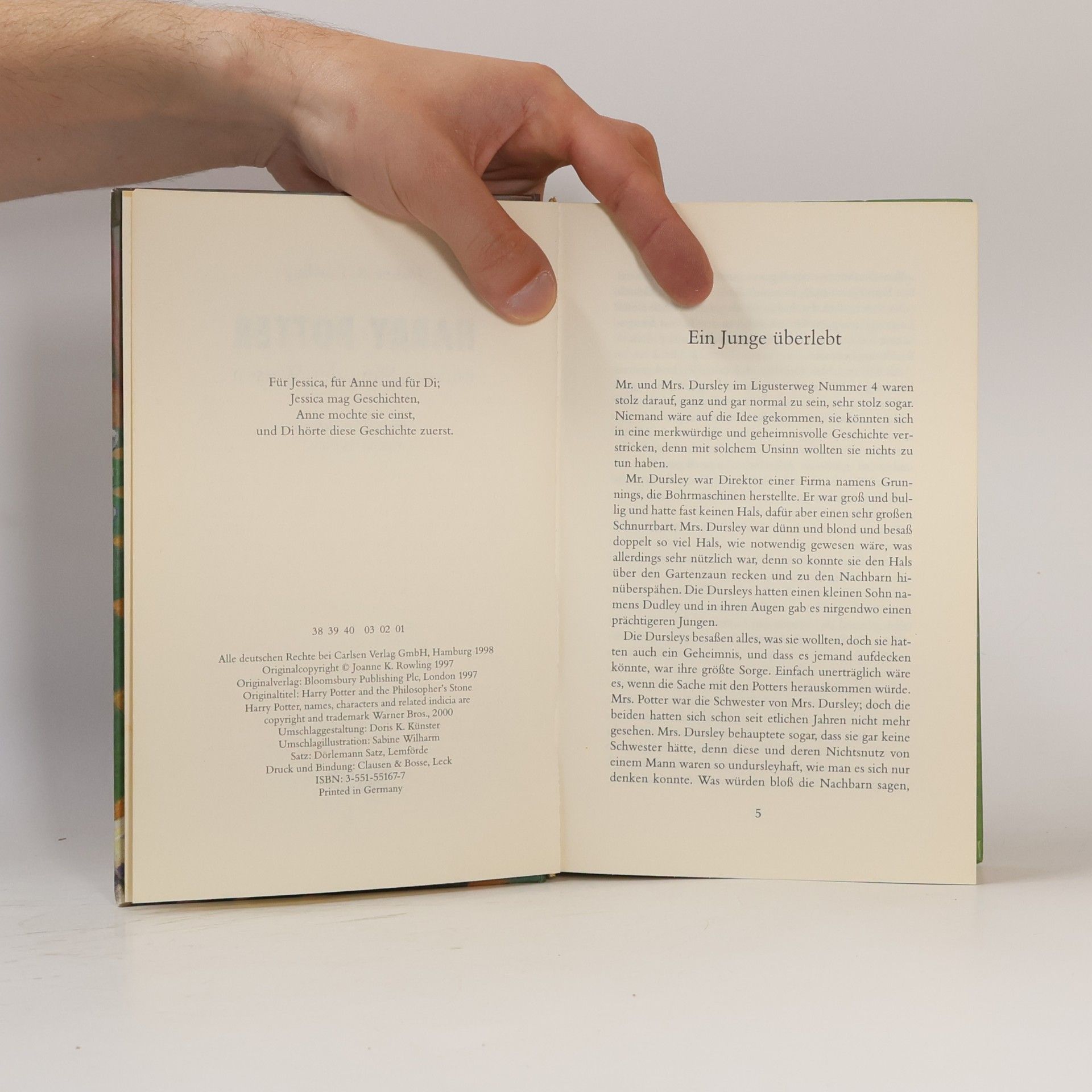 J. K. Rowling Harry Potter und der Stein der Weisen