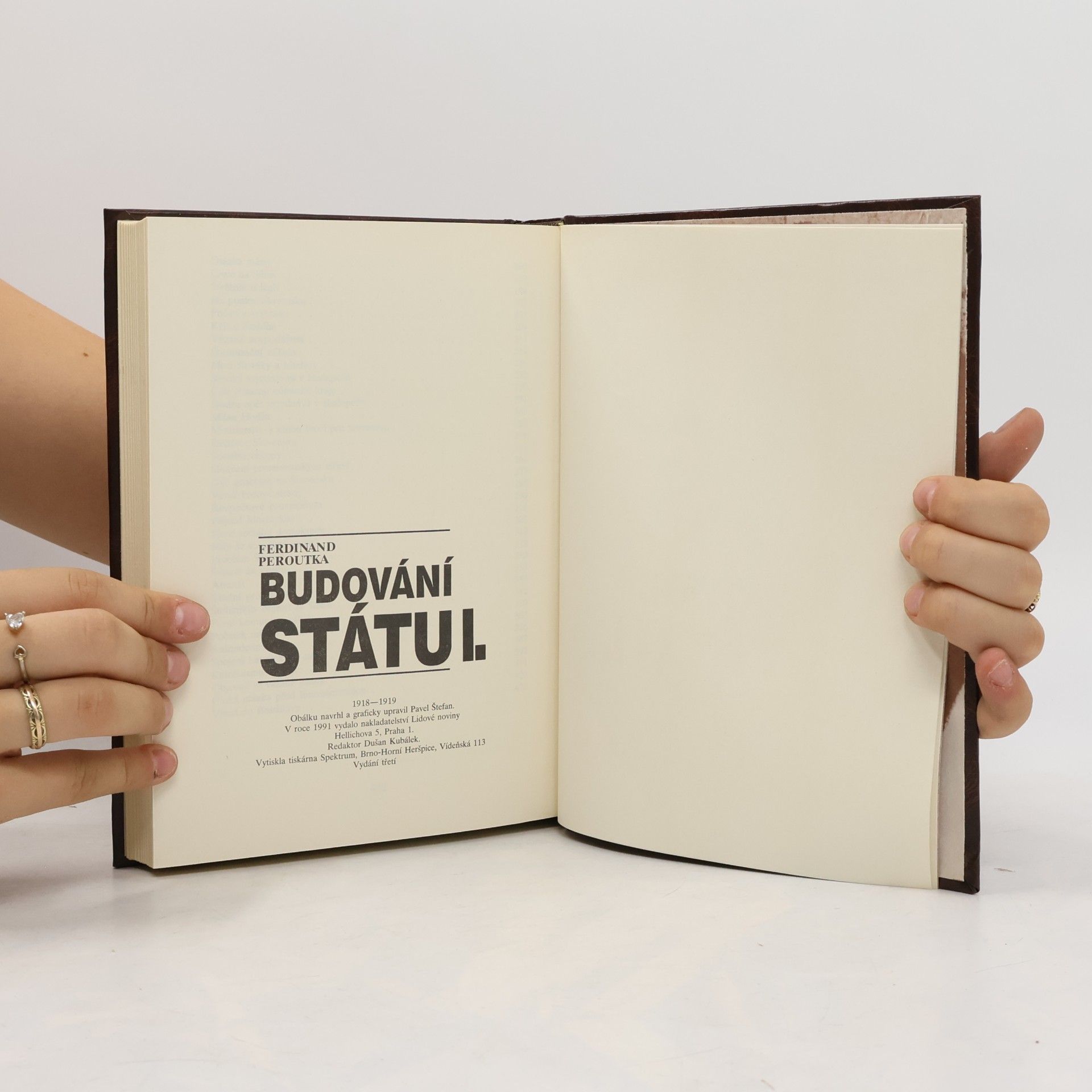 Ferdinand Peroutka Budování státu I.