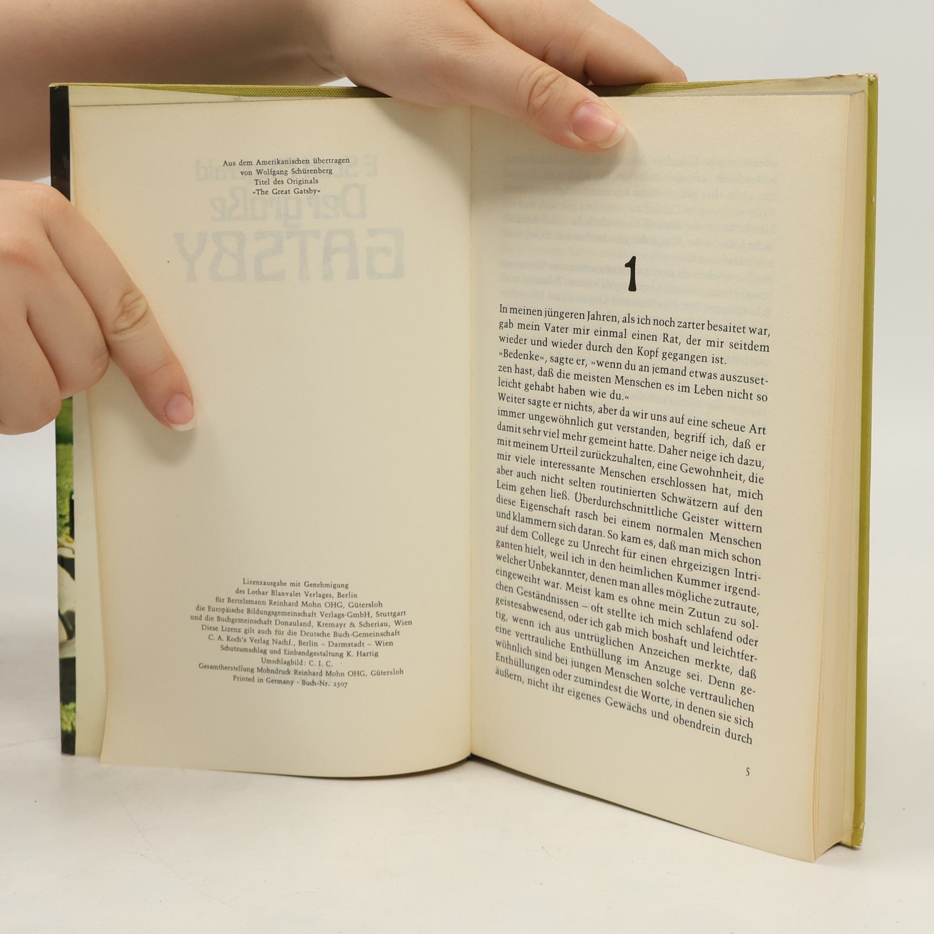 F. Scott Fitzgerald Der große Gatsby