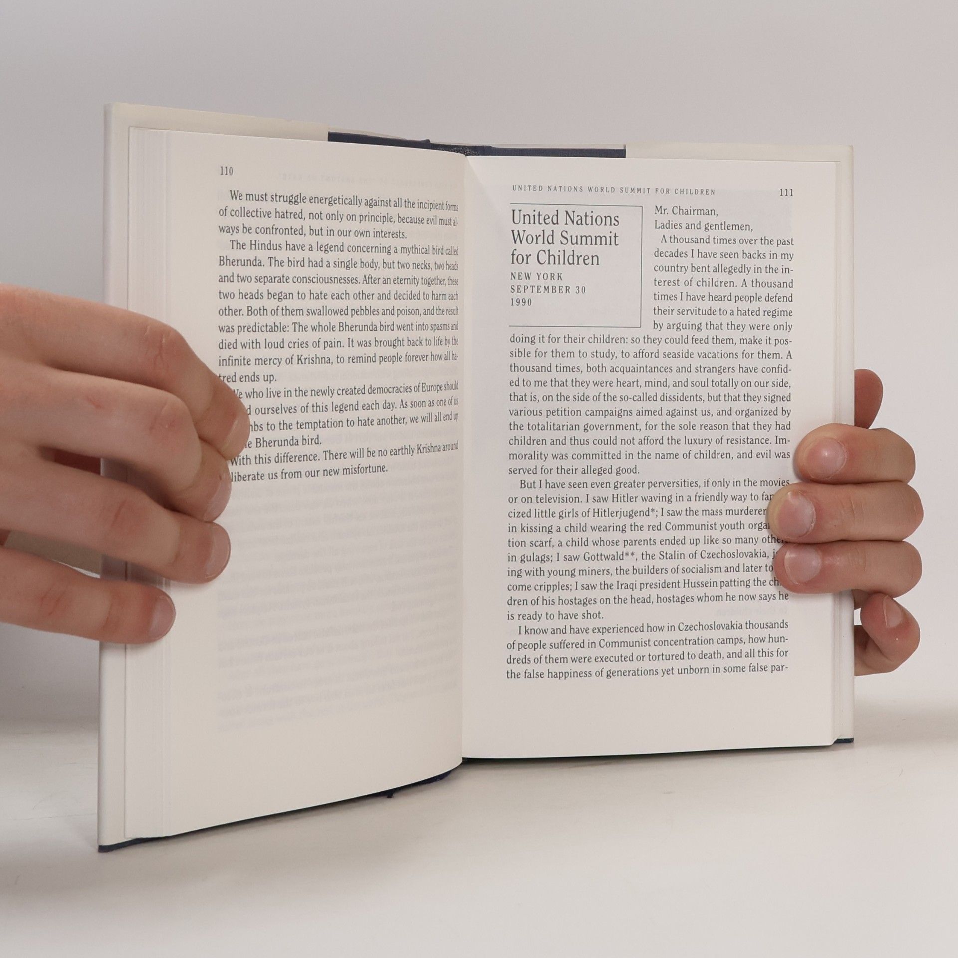 Václav Havel Toward a civil society. Selected speeches and writings 1990-1994
