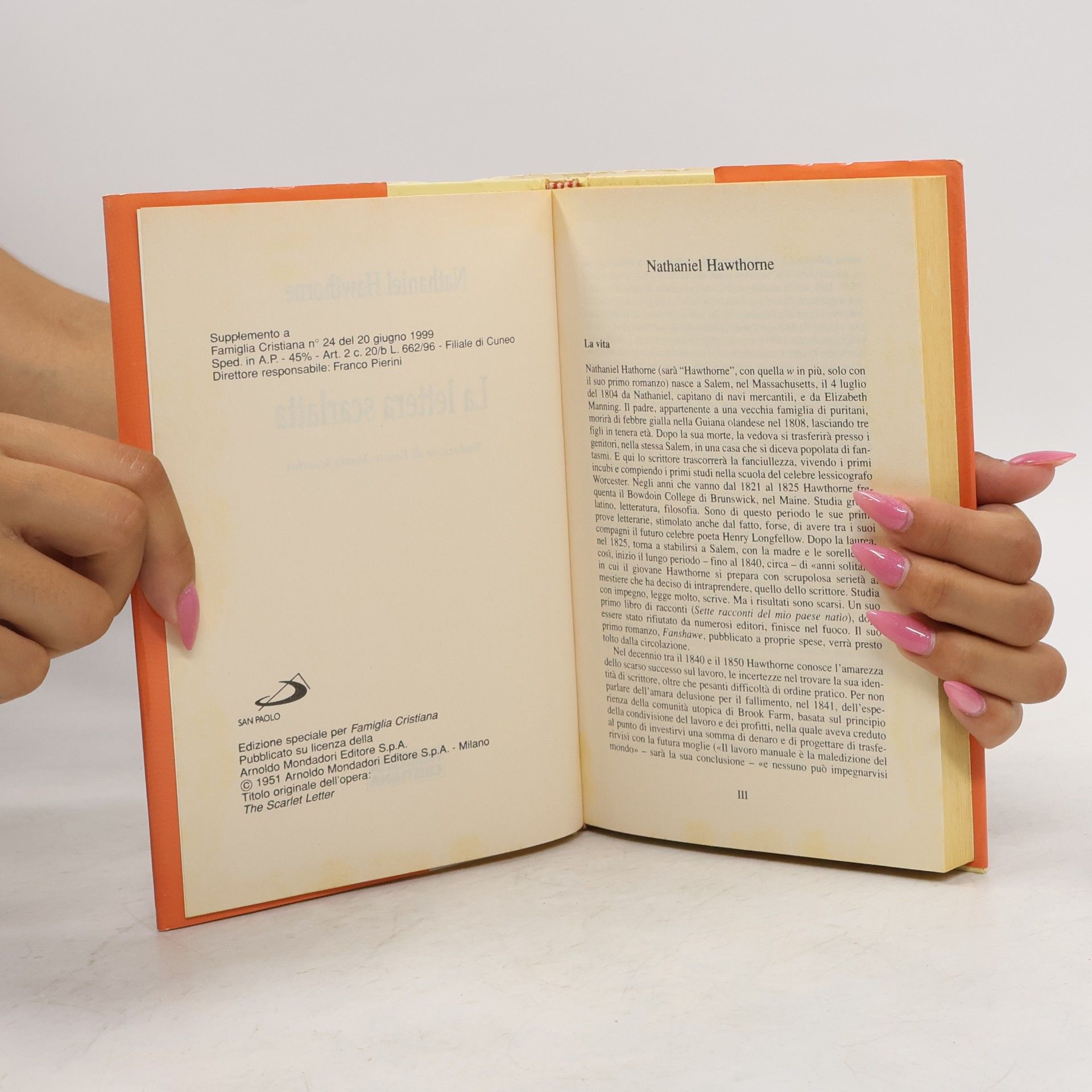 Nathaniel Hawthorne La Lettera Scarlatta
