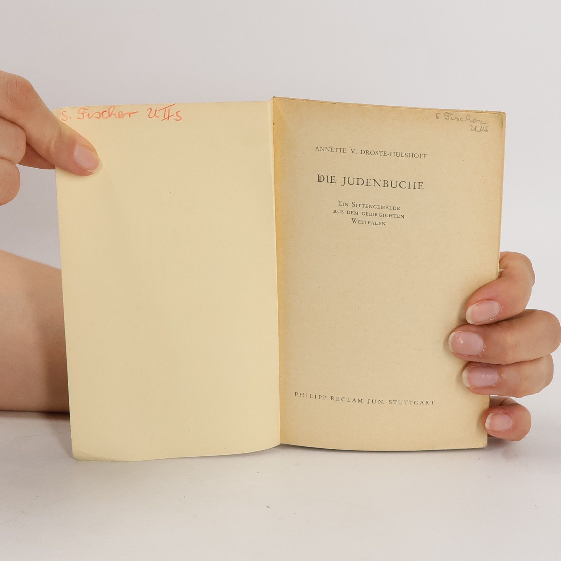 Annette von Droste-Hülshoff Die Judenbuche
