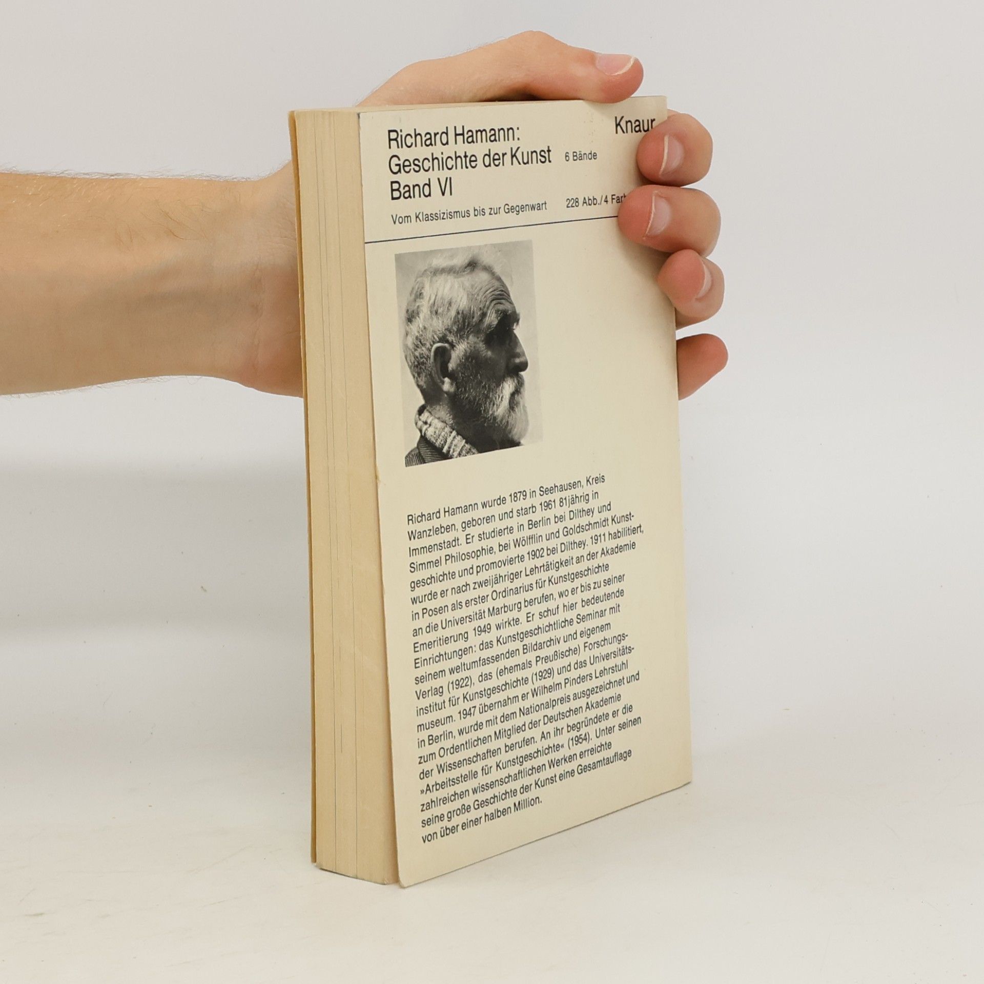 Richard Hamann Geschichte der Kunst VI.