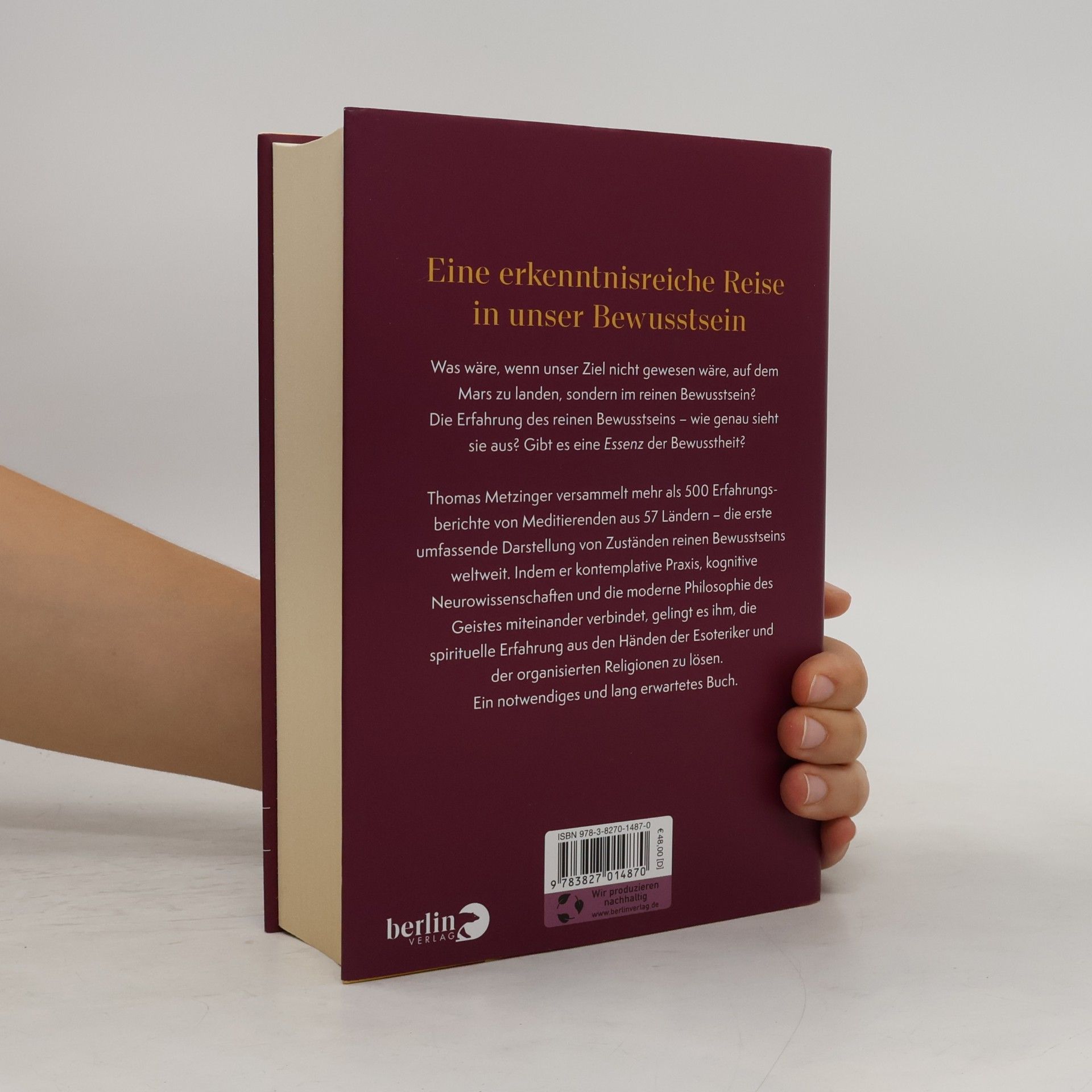 Thomas Metzinger Der Elefant und die Blinden