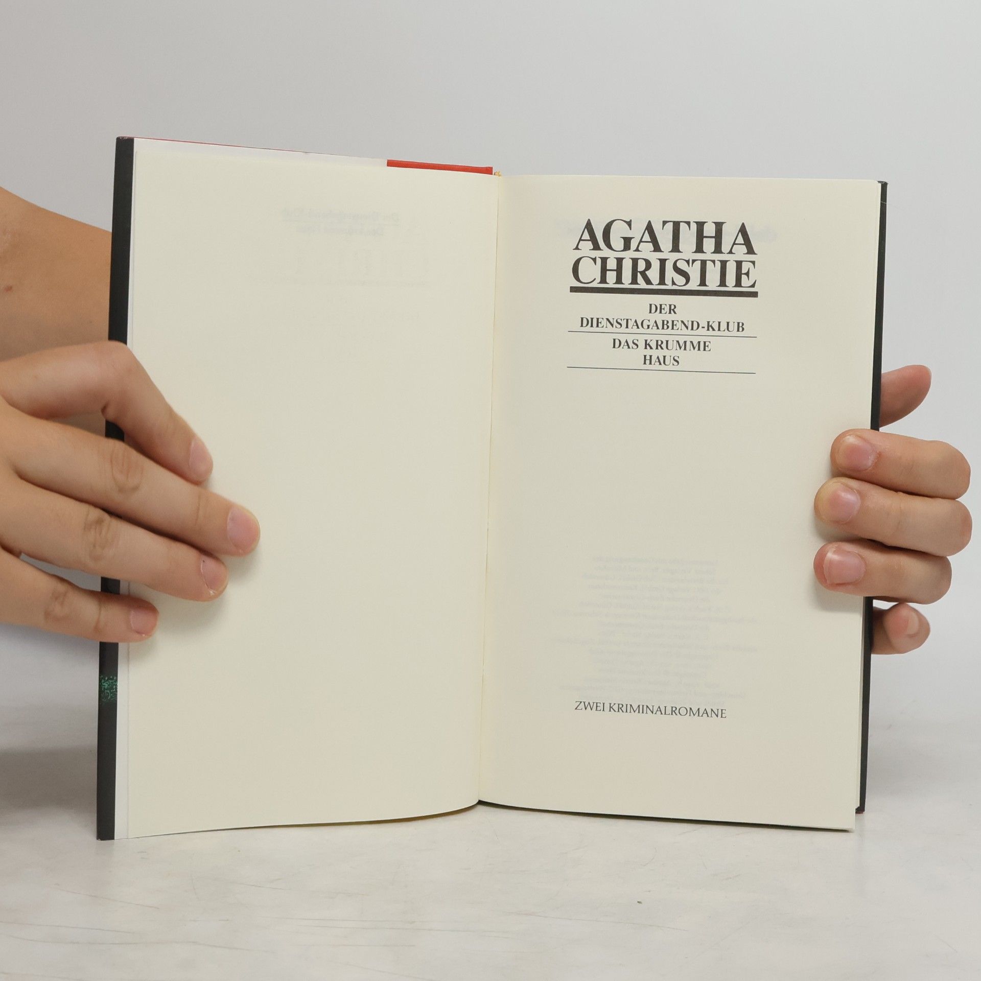 Agatha Christie Der Dienstagabend-Klub. Das krumme Haus