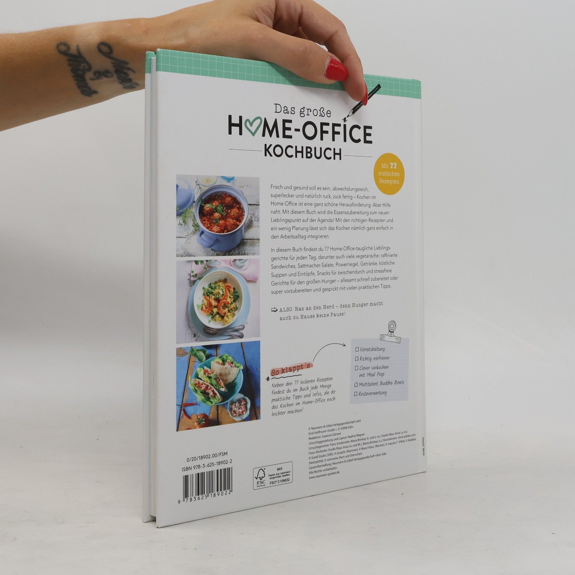 Naumann & Göbel Verlagsg Das große Home-Office-Kochbuch