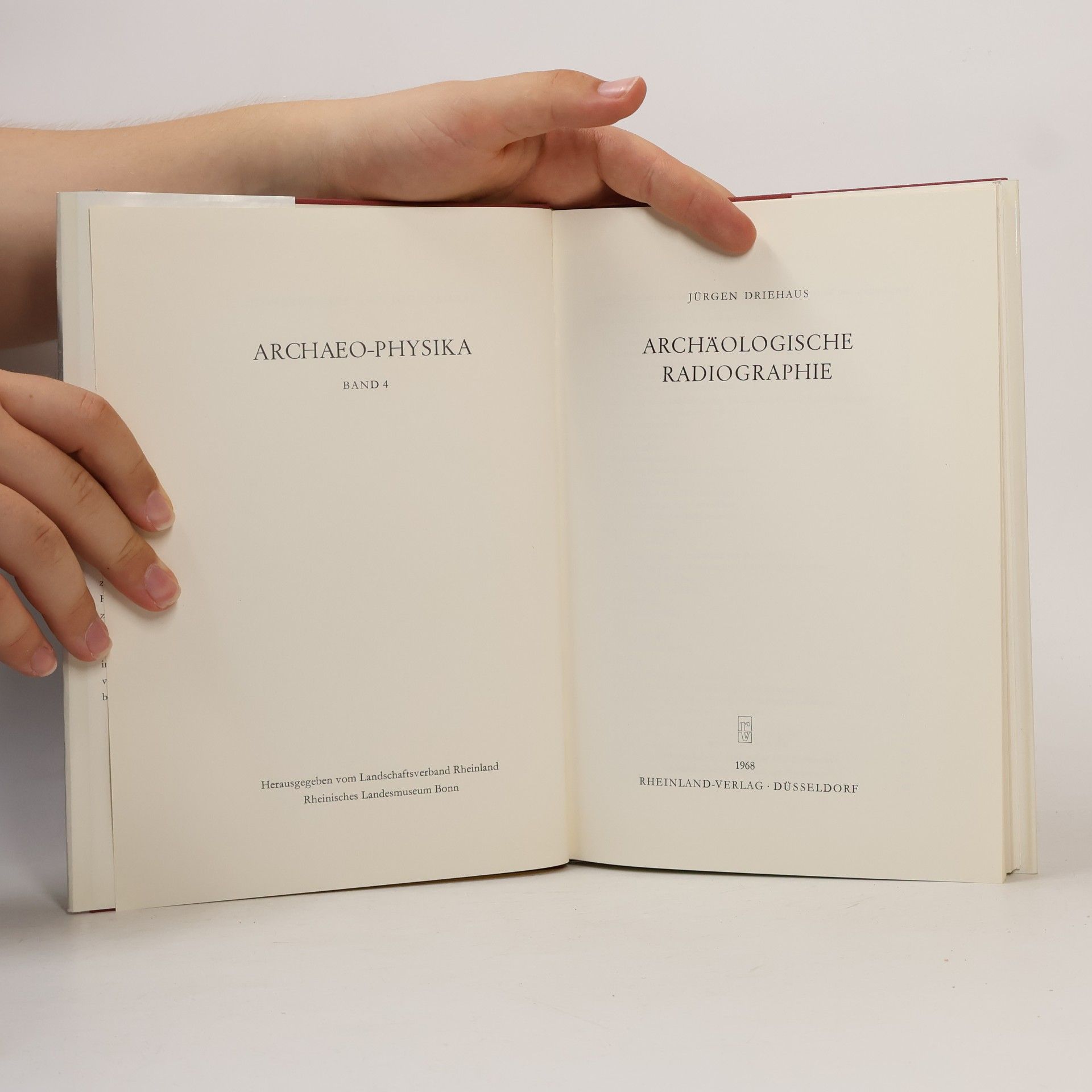 Jürgen Driehaus Archäologische Radiographie