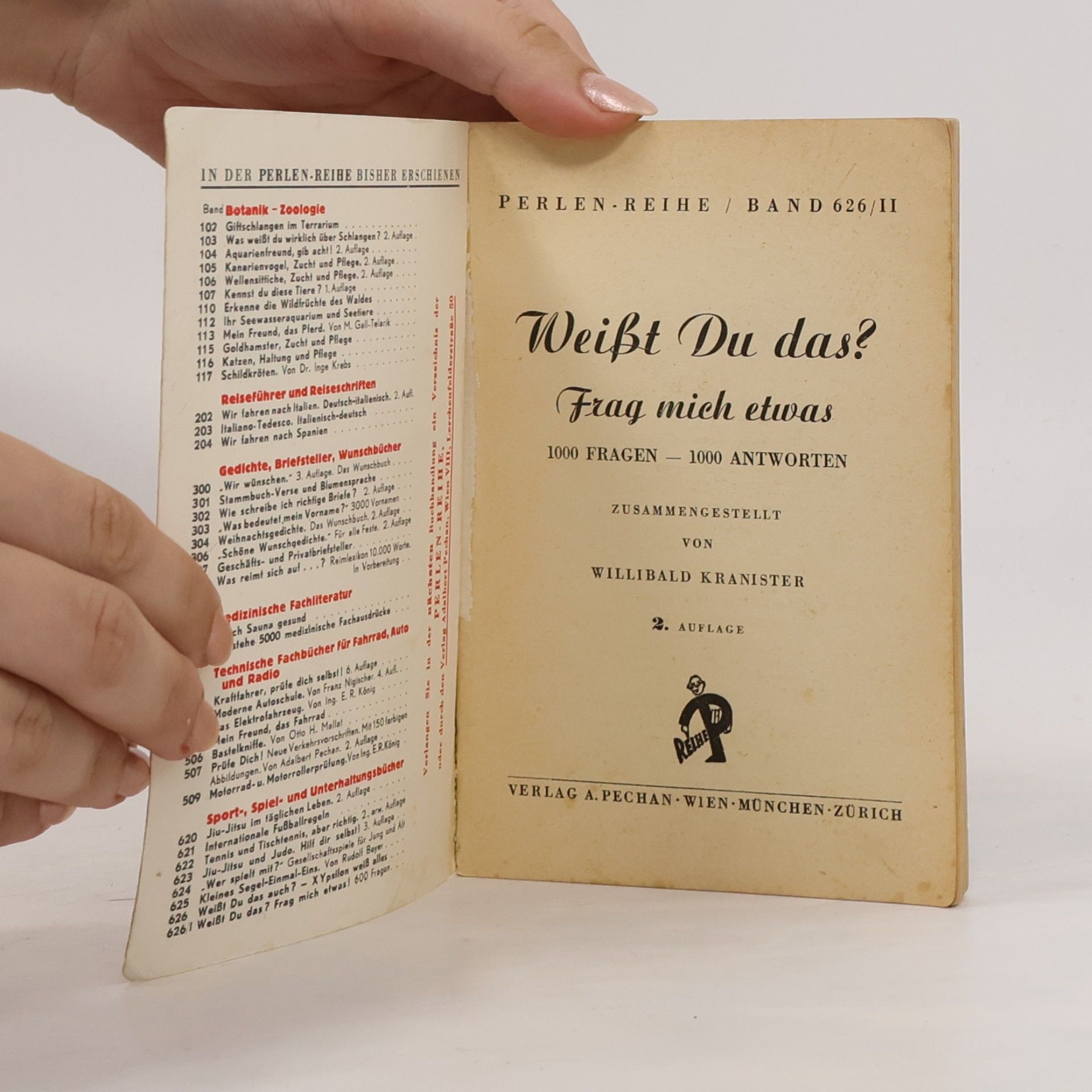 Willibald Kranister Perlen-Reihe II. Band 626