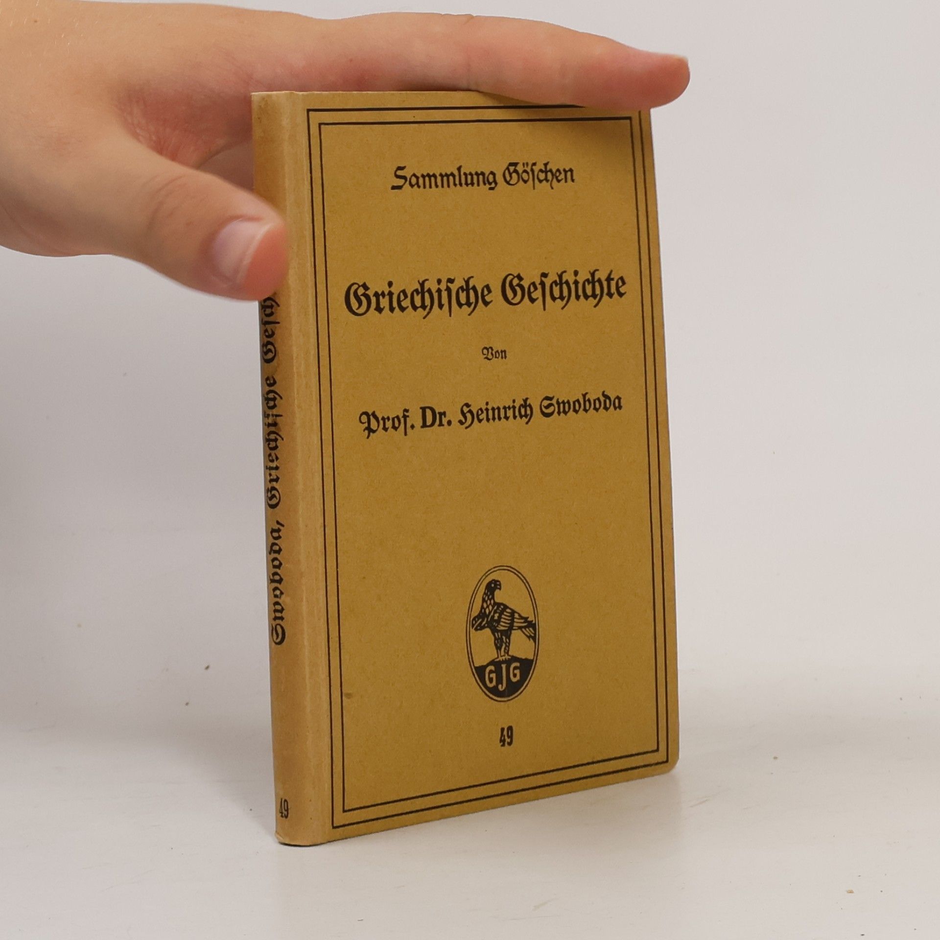 Heinrich Swoboda Griechische Geschichte