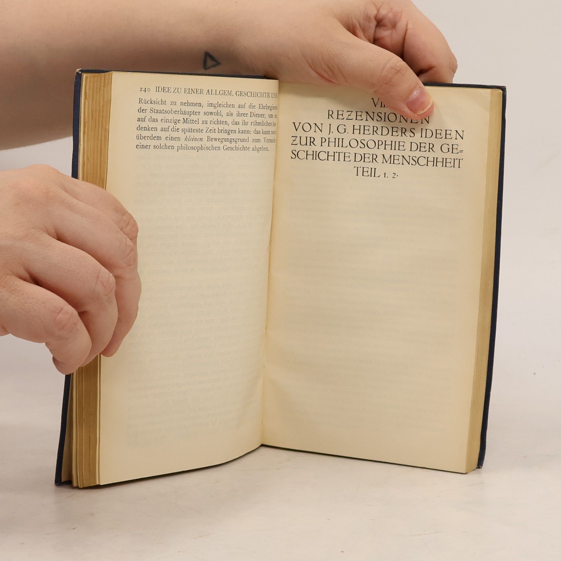 Immanuel Kant Vermischte Schriften. Erster Band
