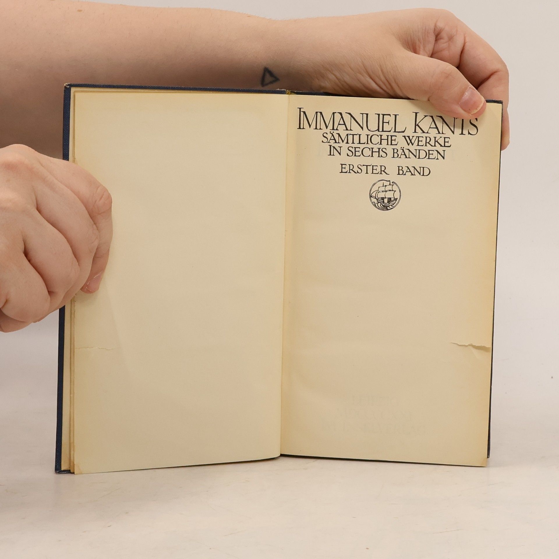 Immanuel Kant Vermischte Schriften. Erster Band
