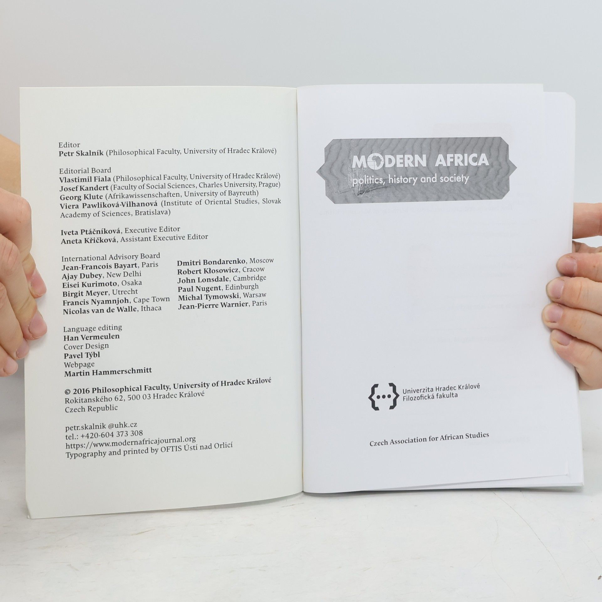 Kolektiv autorů Modern Africa 4/2016: Politics, History and Society