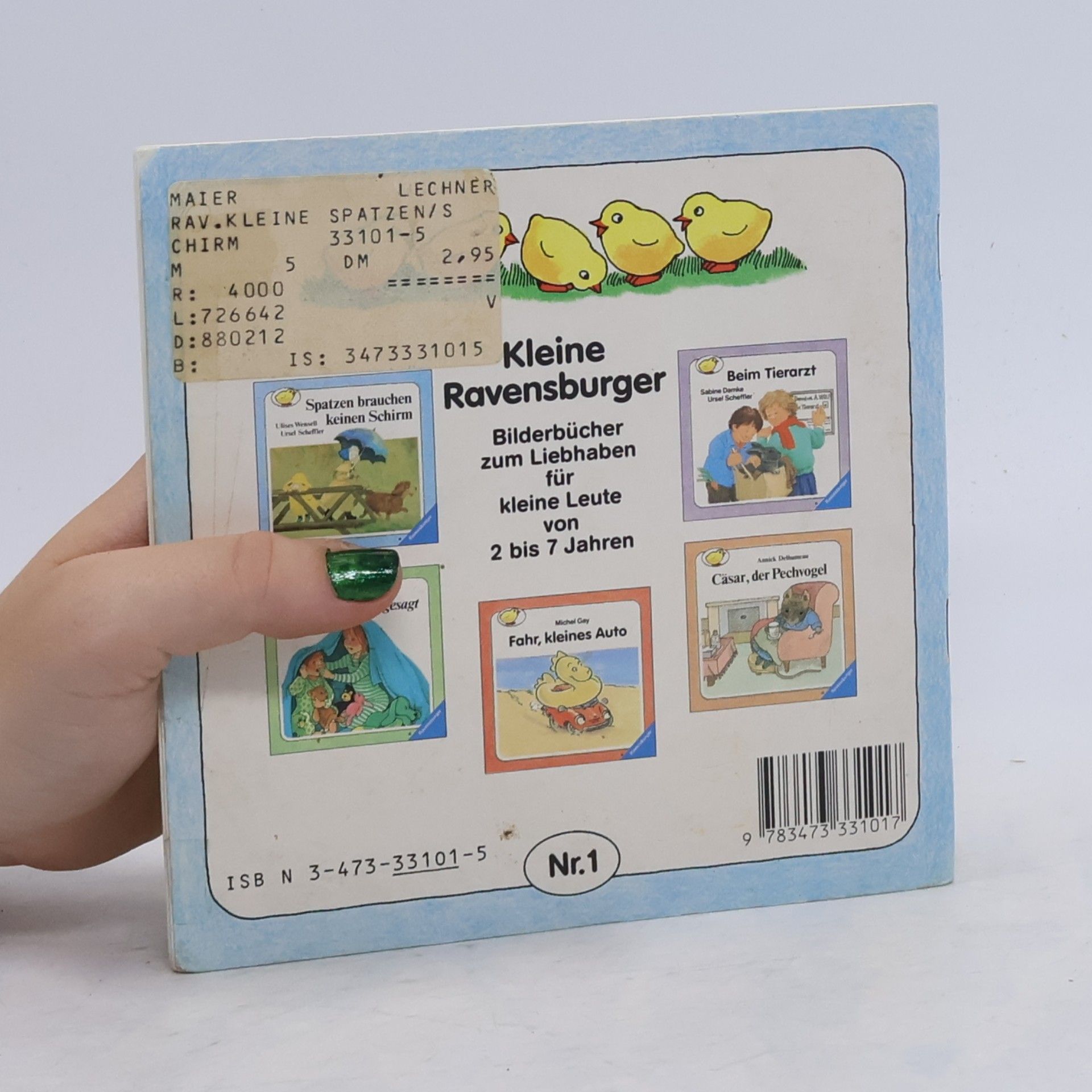Ursel Scheffler Kleine Ravensburger: Spatzen brauchen keinen Schirm