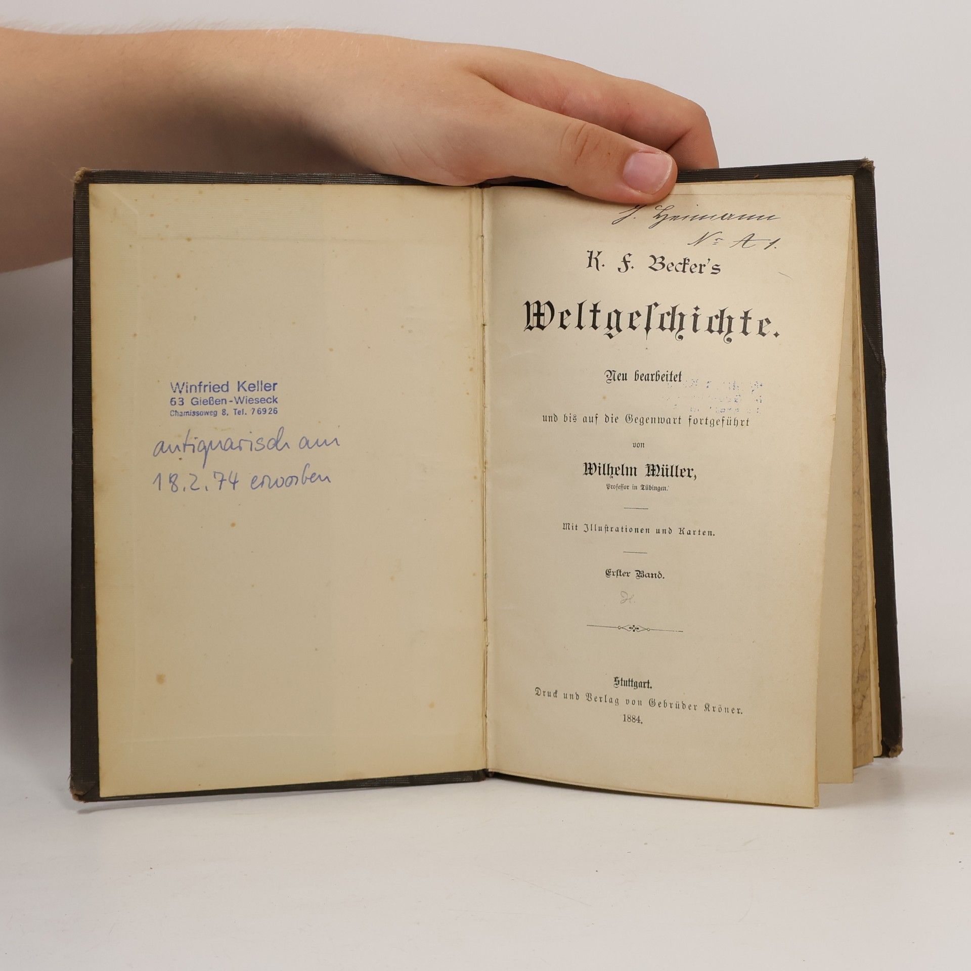 K. F. Beckers Weltgeschichte I.