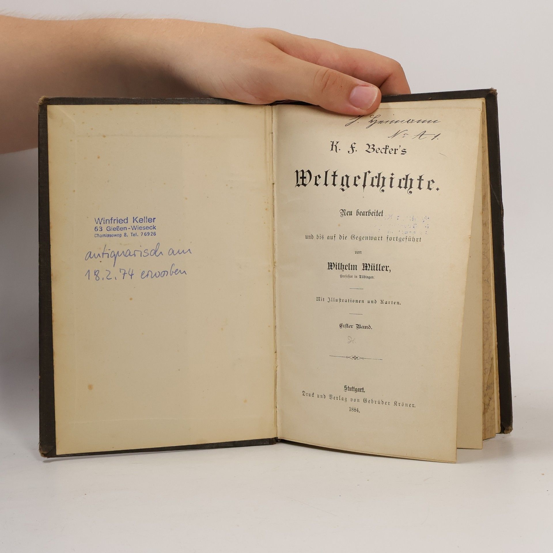 K. F. Beckers Weltgeschichte I.