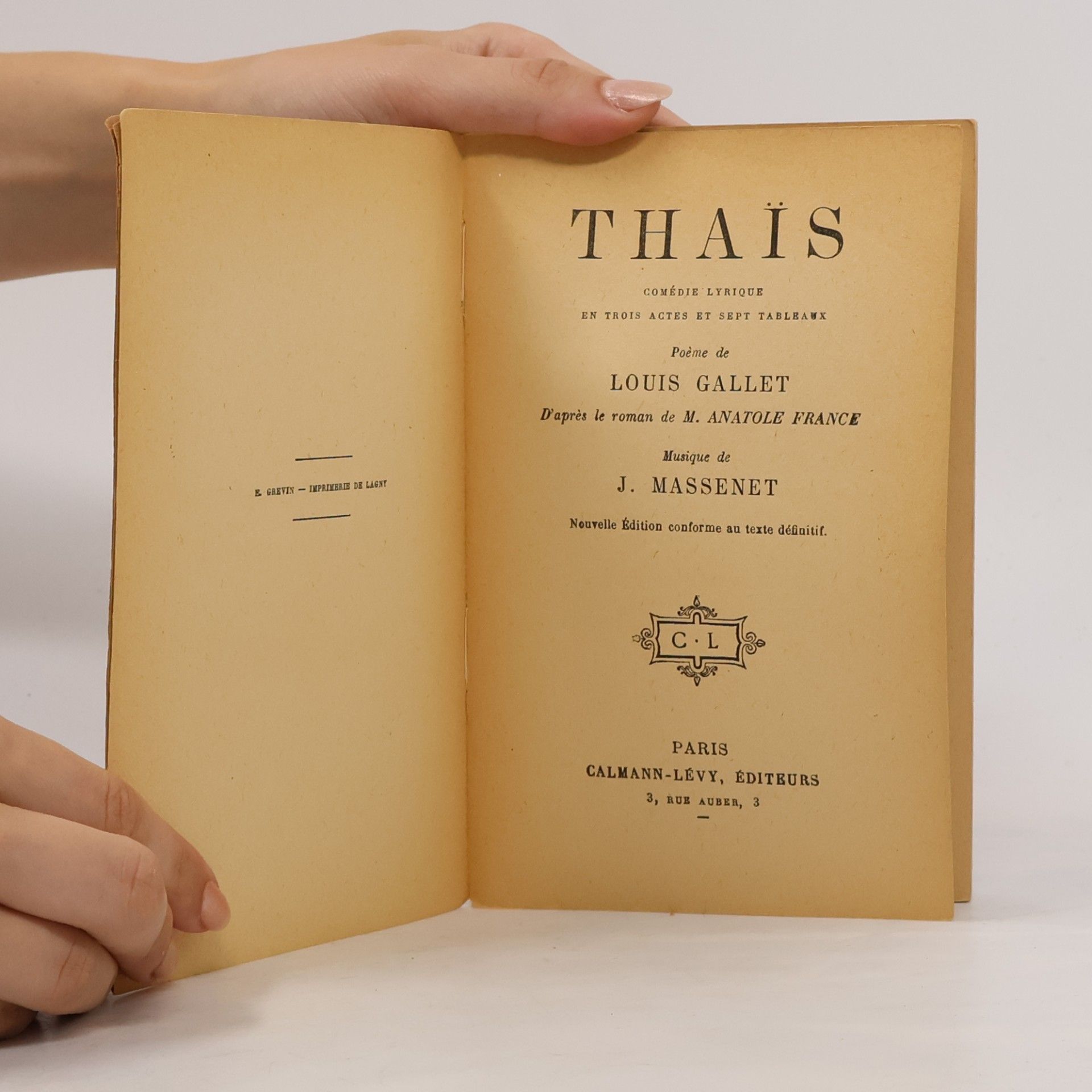 Anatole France Thais