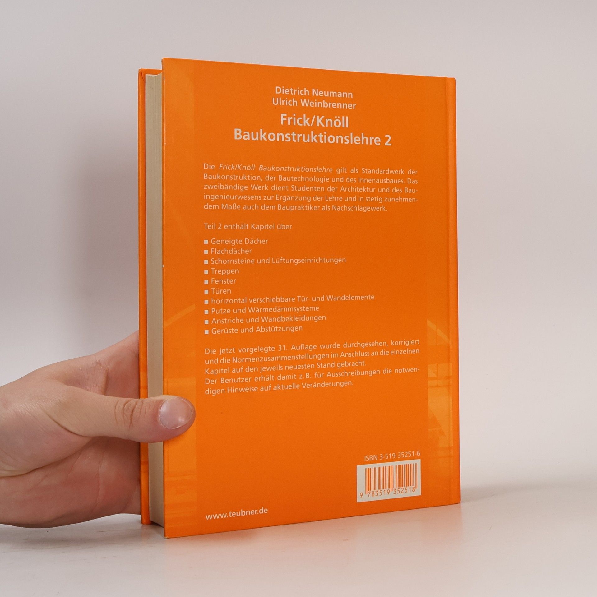 Dietrich Neumann Baukonstruktionslehre - 32. Auflage
