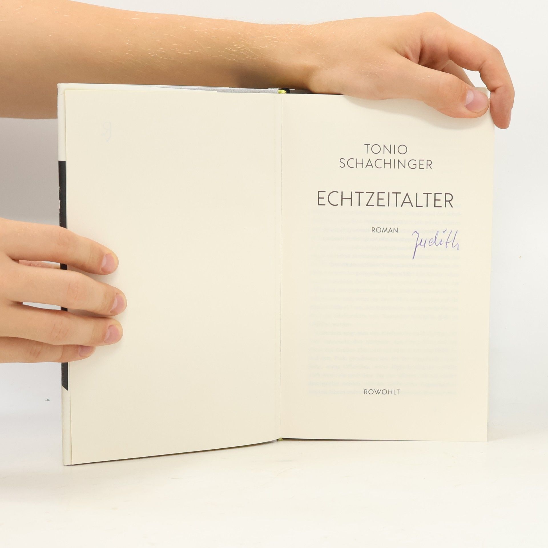 Tonio Schachinger Echtzeitalter