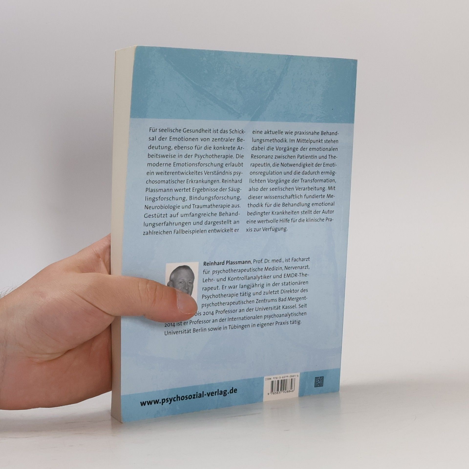 Reinhard Plassmann Psychotherapie der Emotionen