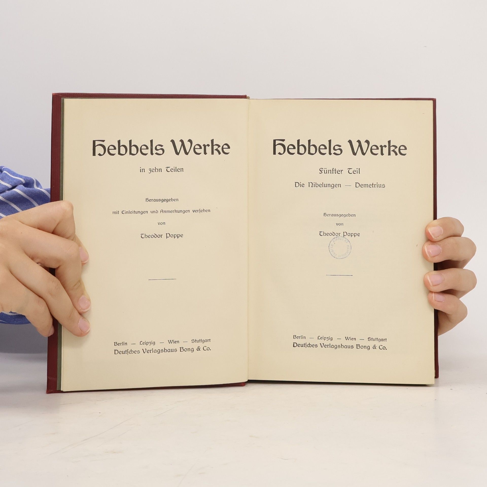 Christian Friedrich Hebbel Hebbels Werke 5-7
