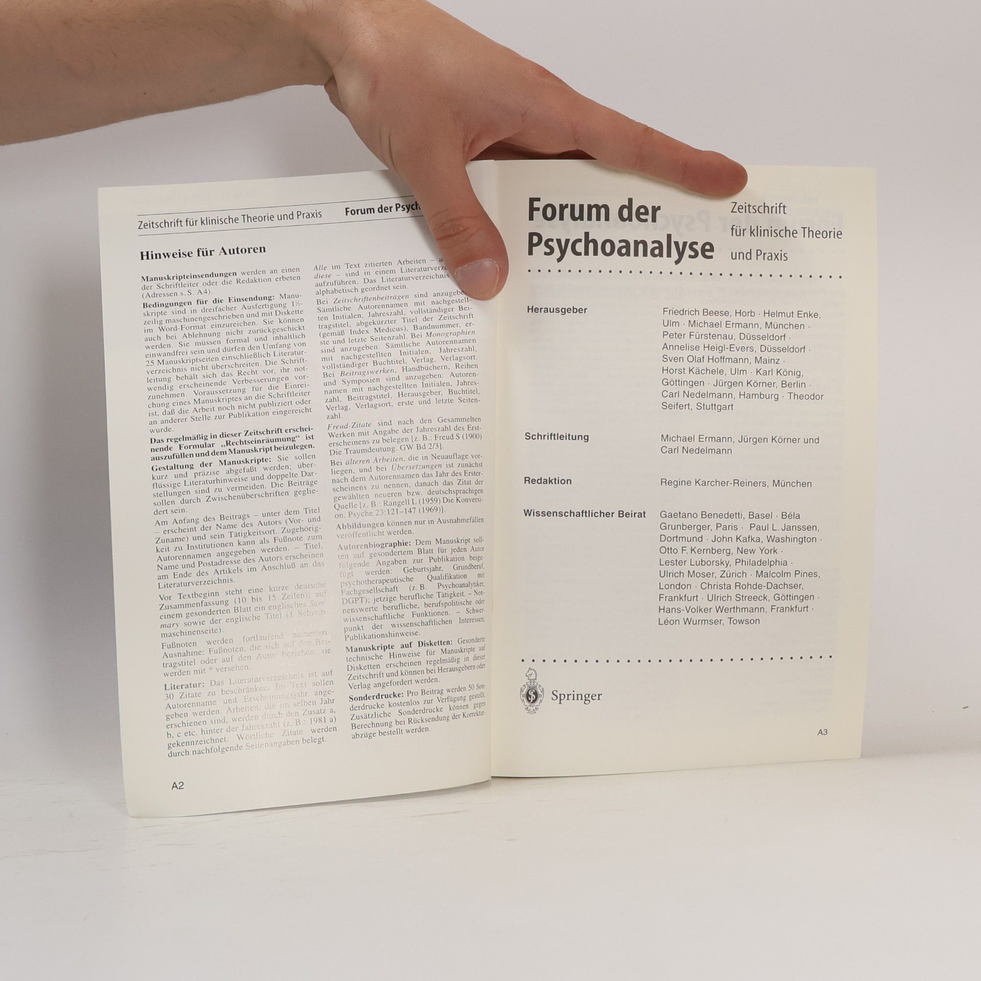 Friedrich Beese Forum der Psychoanalyse Band 17 3/2001