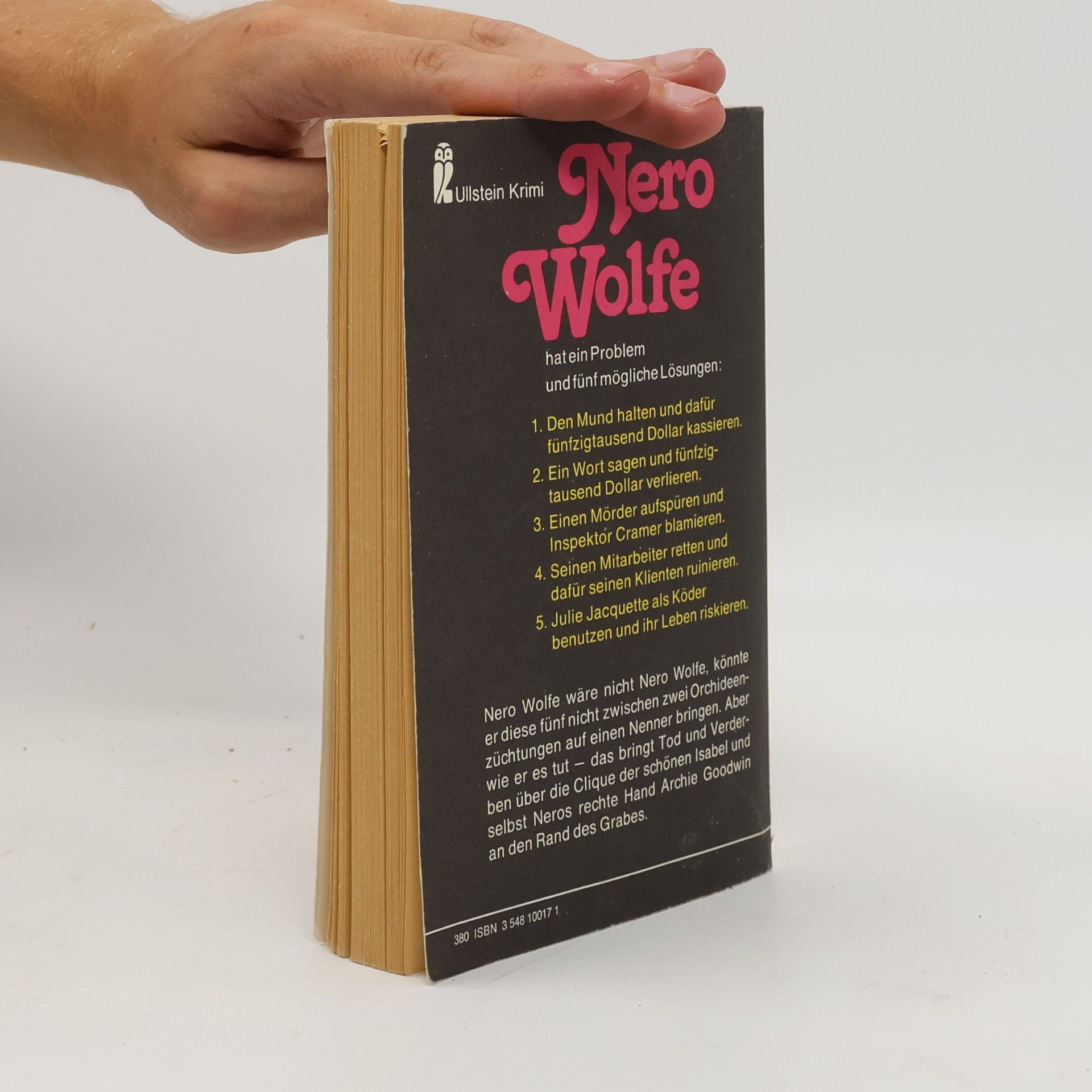 Rex Stout Leiche im besten Verhältnis