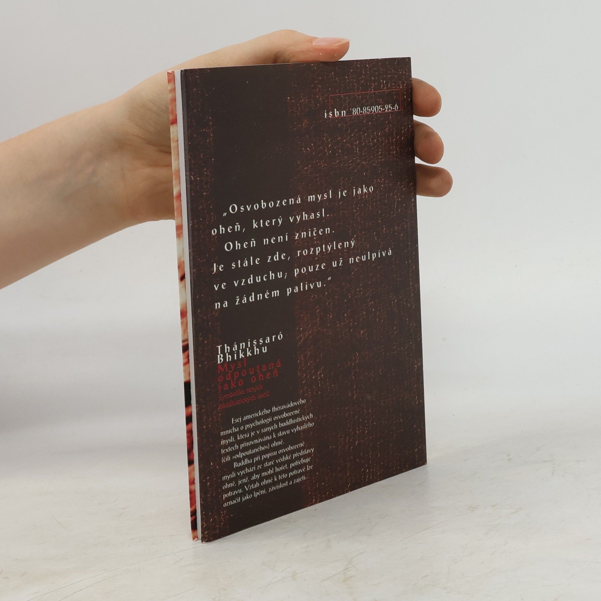 Thánissaró Bhikkhu Mysl odpoutaná jako oheň: Symbolika raných buddhistických textů