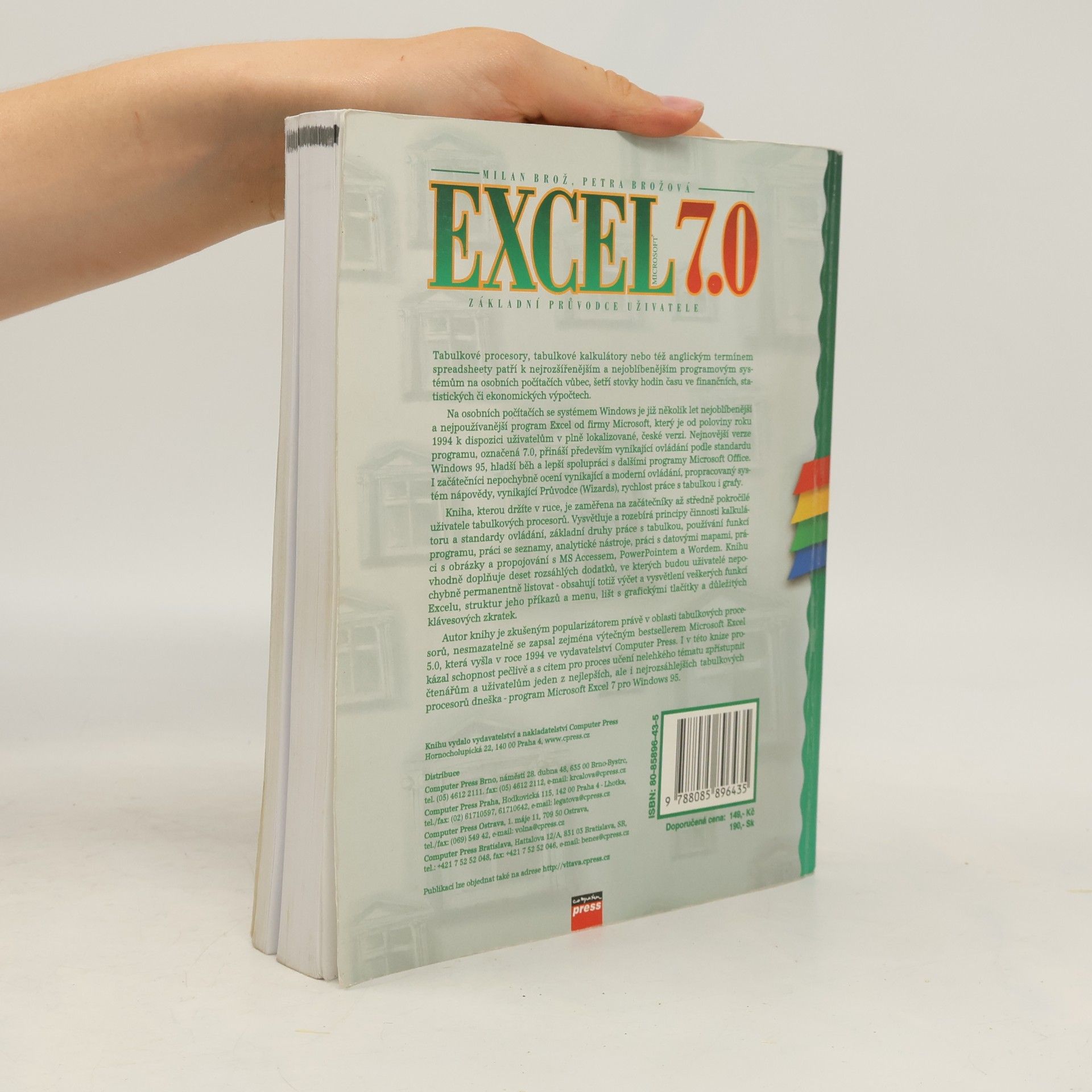 Milan Brož Excel 7.0 : Základní průvodce uživatele
