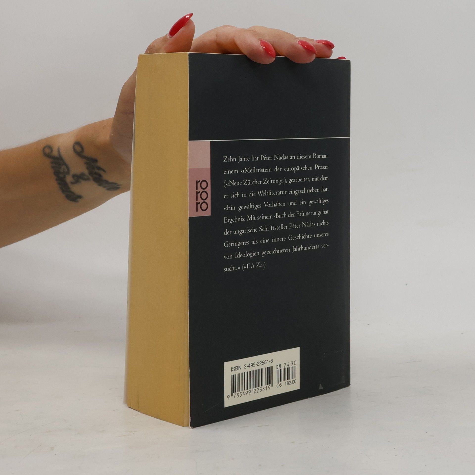 Péter Nádas Buch der Erinnerung