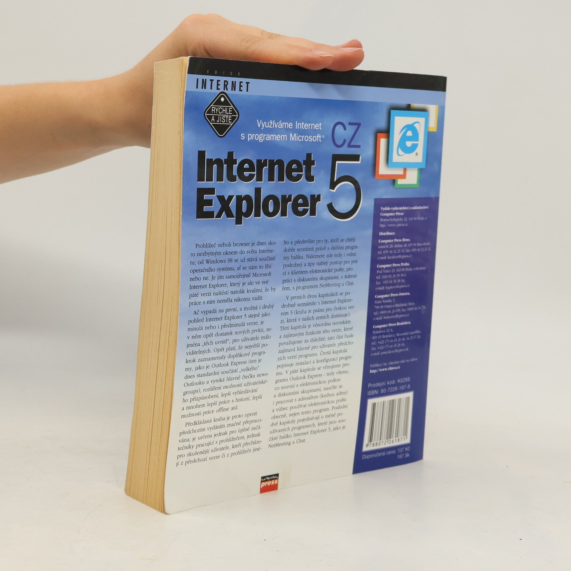 Jiří Hlavenka Využíváme Internet s programem Microsoft. Internet Explorer 5