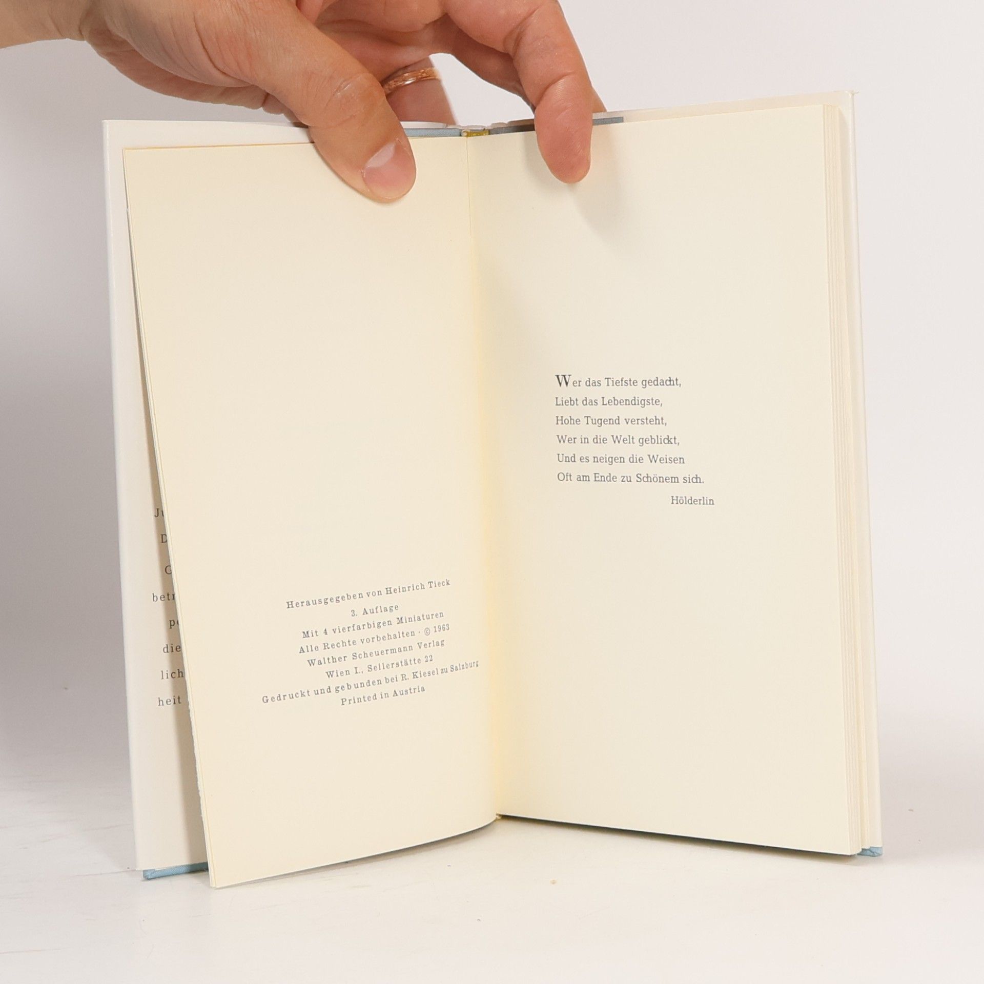 Heinrich Tieck Des Lebens Karawane