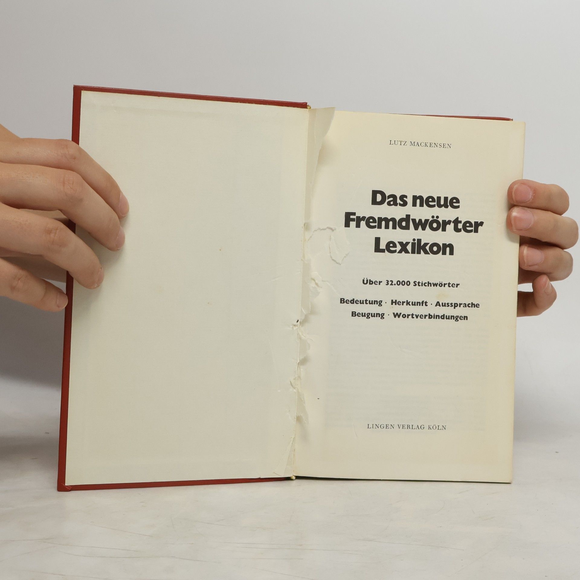 Lutz Mackensen Das neue Fremdwörter Lexikon
