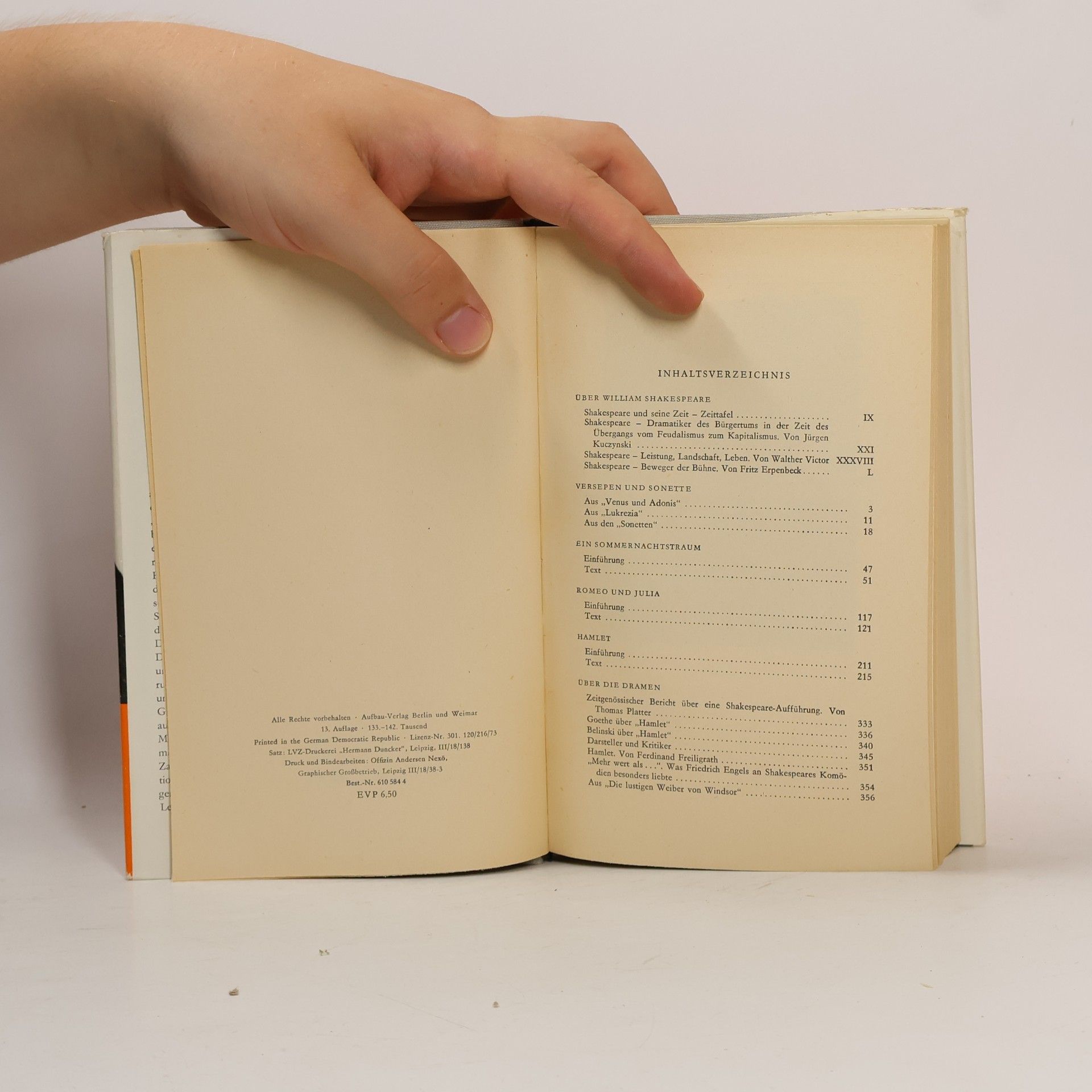 William Shakespeare Shakespeare. Ein Lesebuch für unsere Zeit